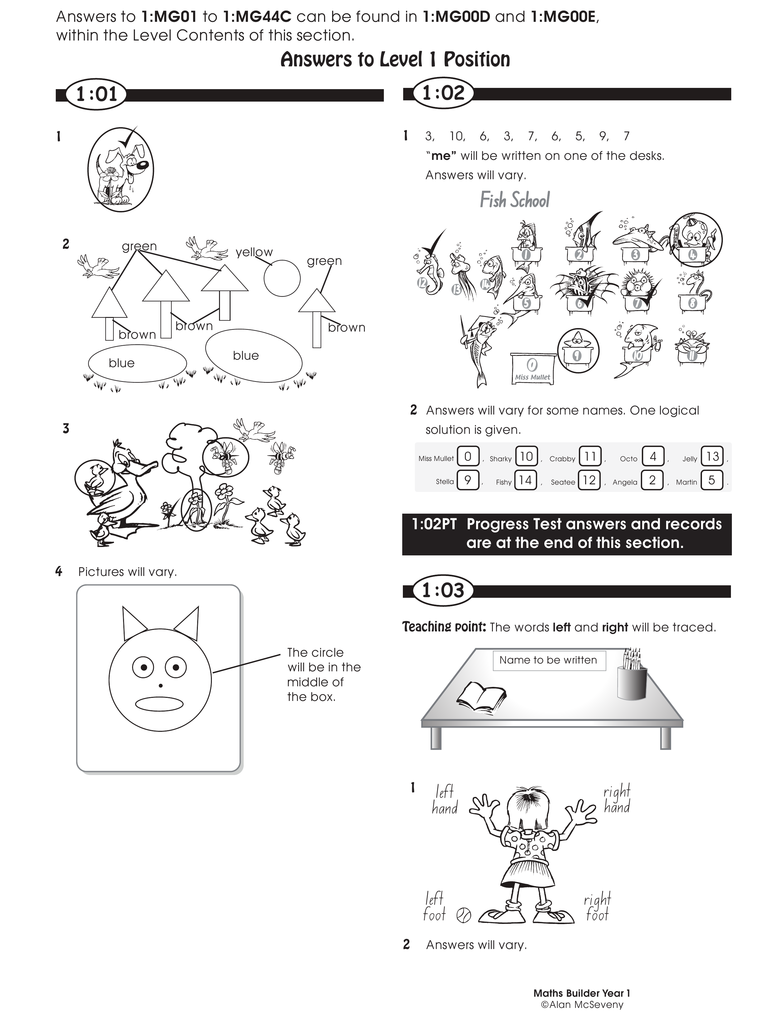 Answers — worksheet preview