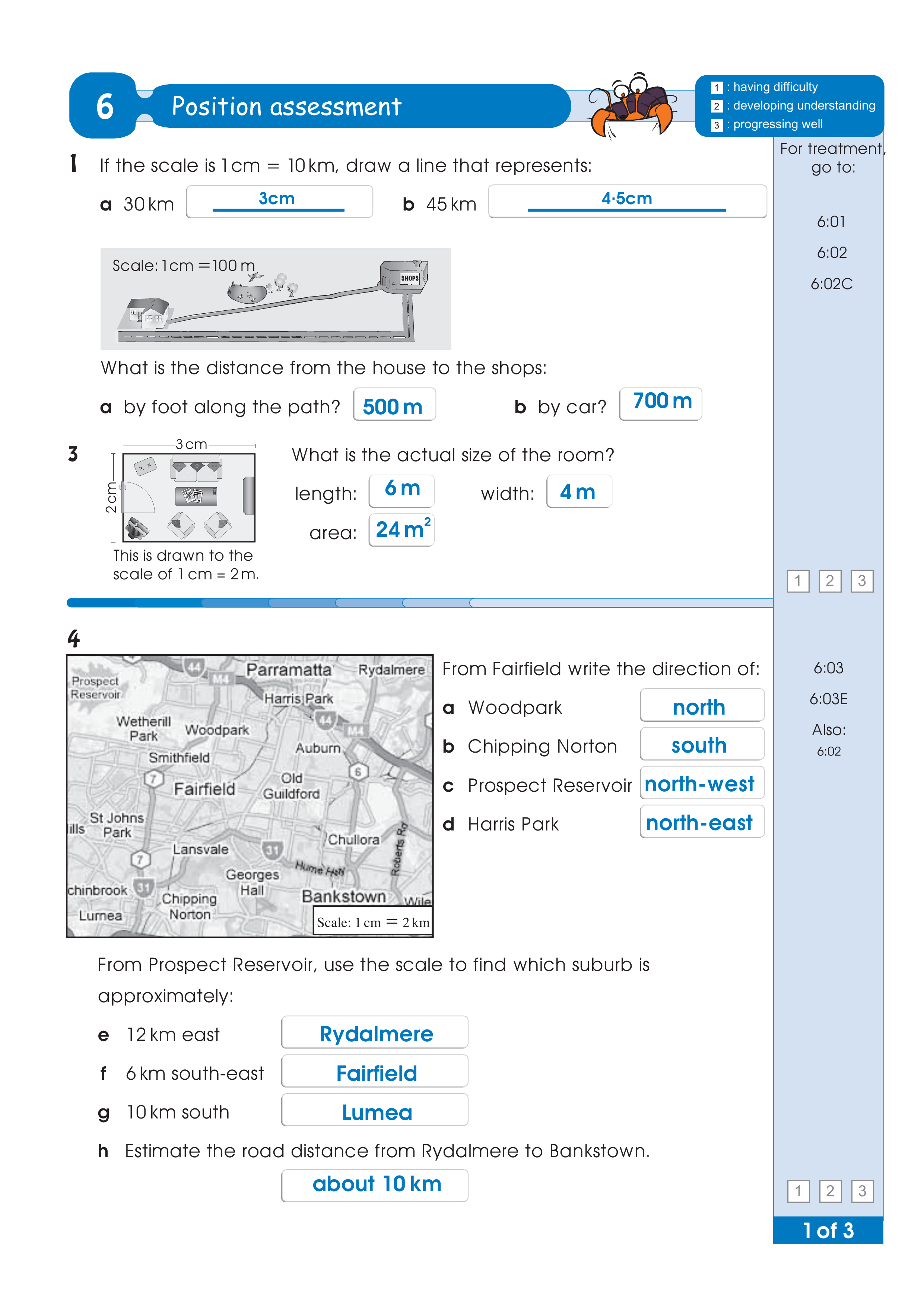 Assessment test answers — worksheet preview