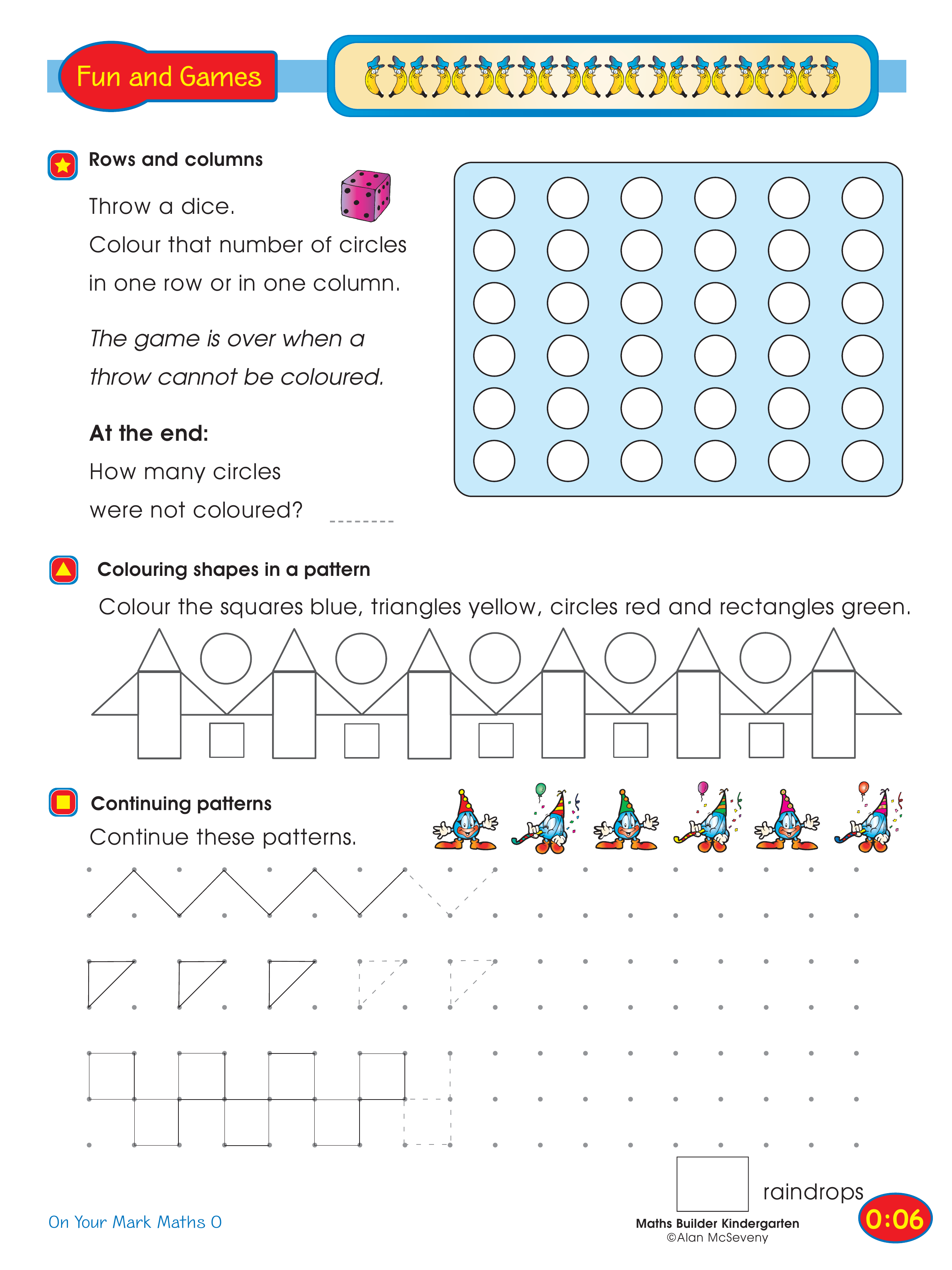 Rows and columns — worksheet preview