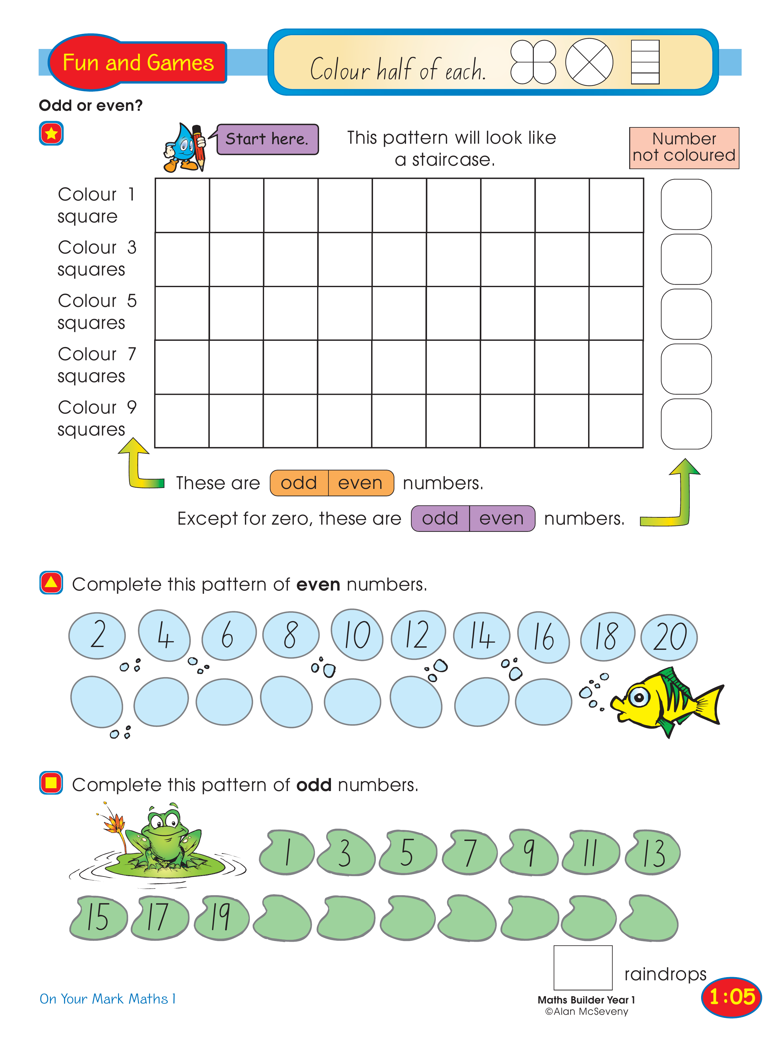 Odd or even? — worksheet preview