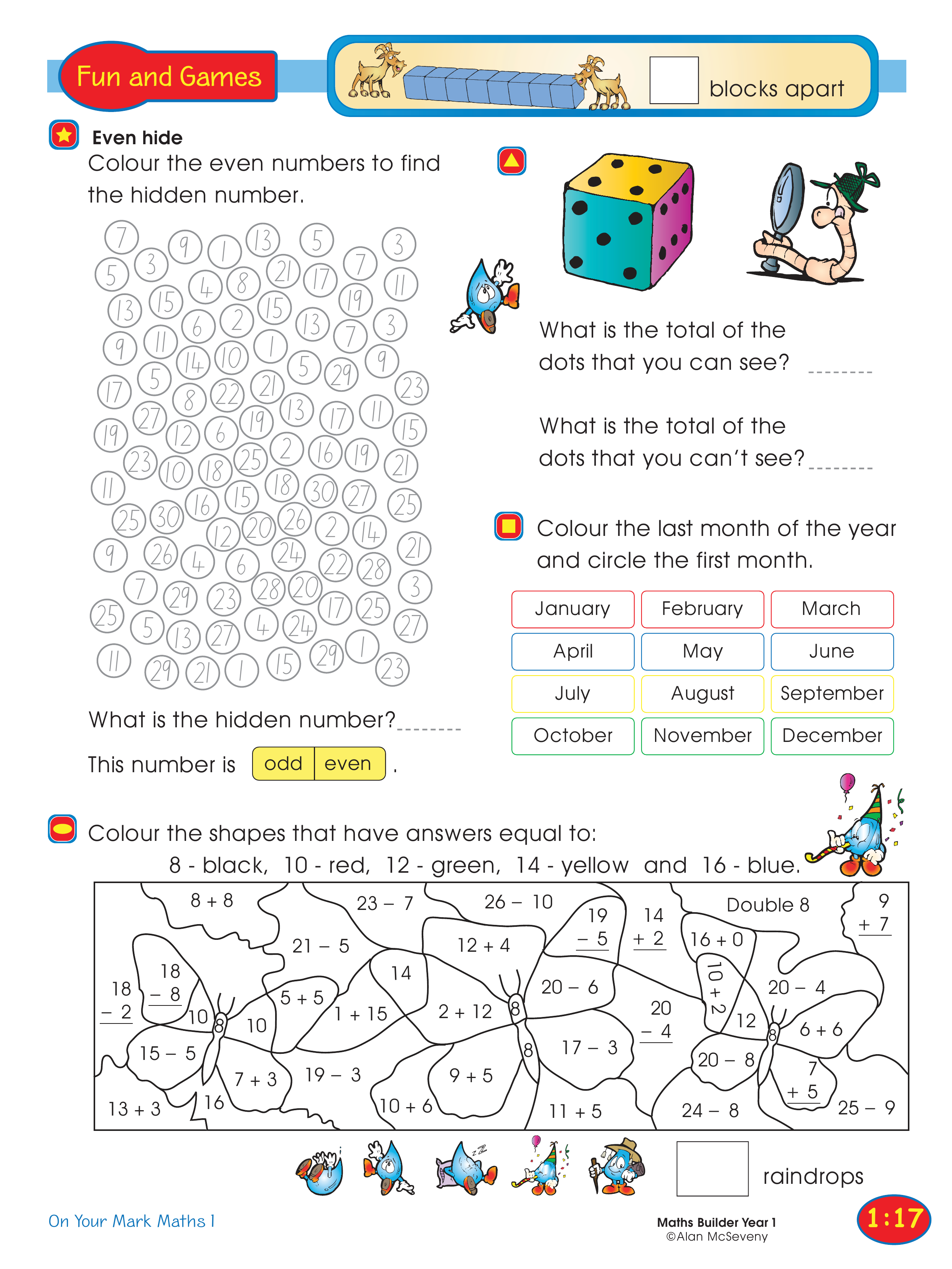 Even hide — worksheet preview