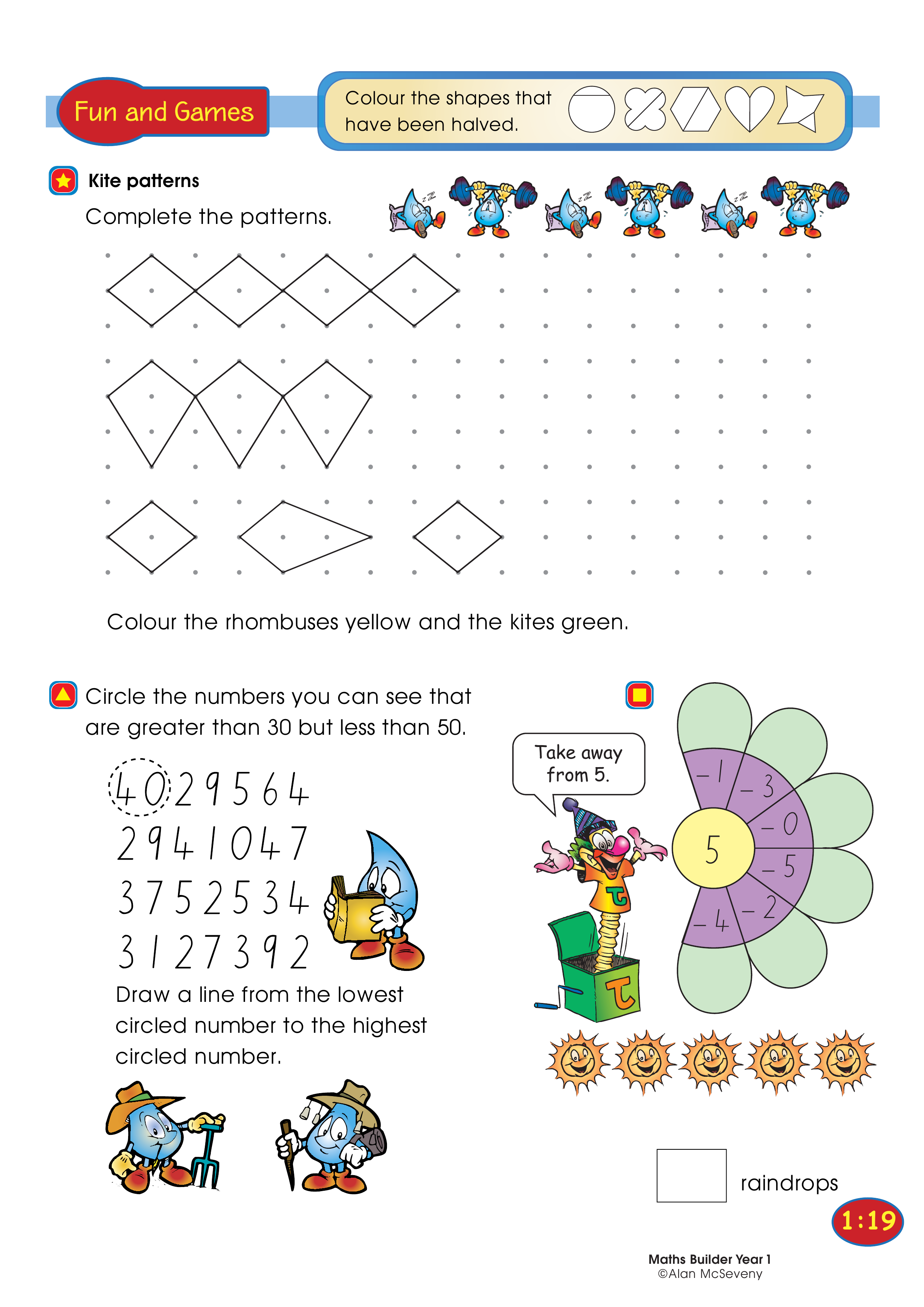 Kite patterns — worksheet preview