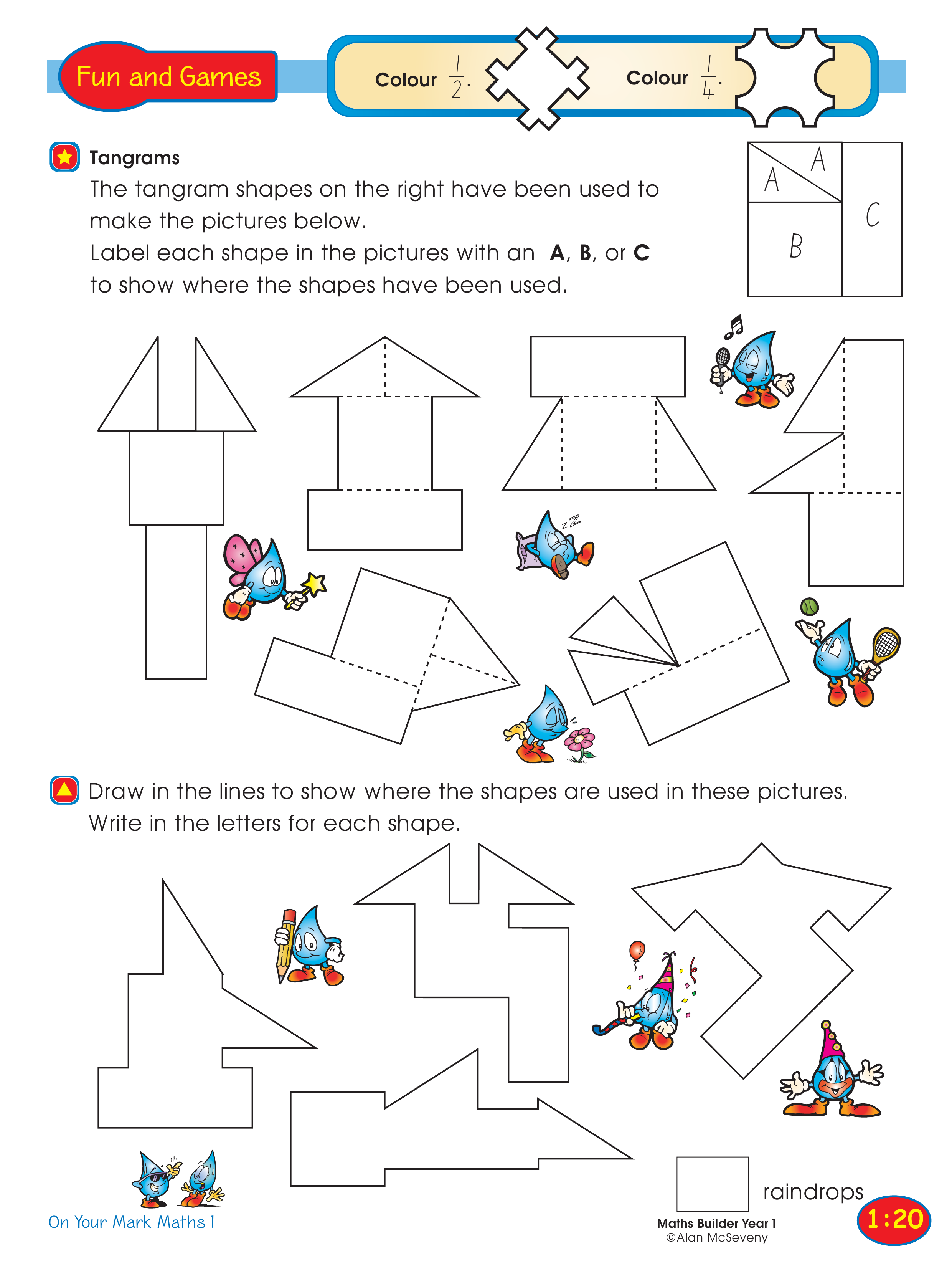 Tangrams — worksheet preview