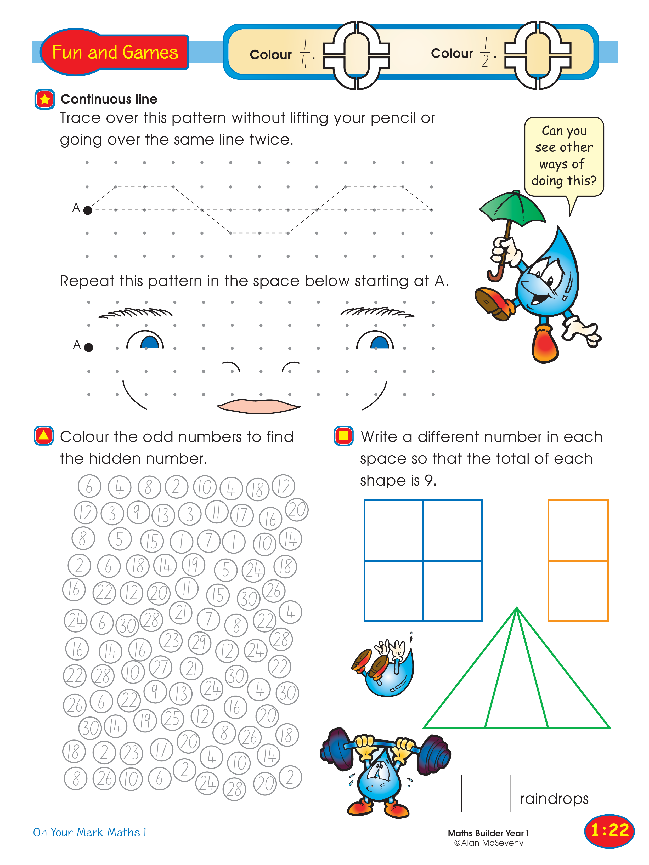 Continuous line — worksheet preview