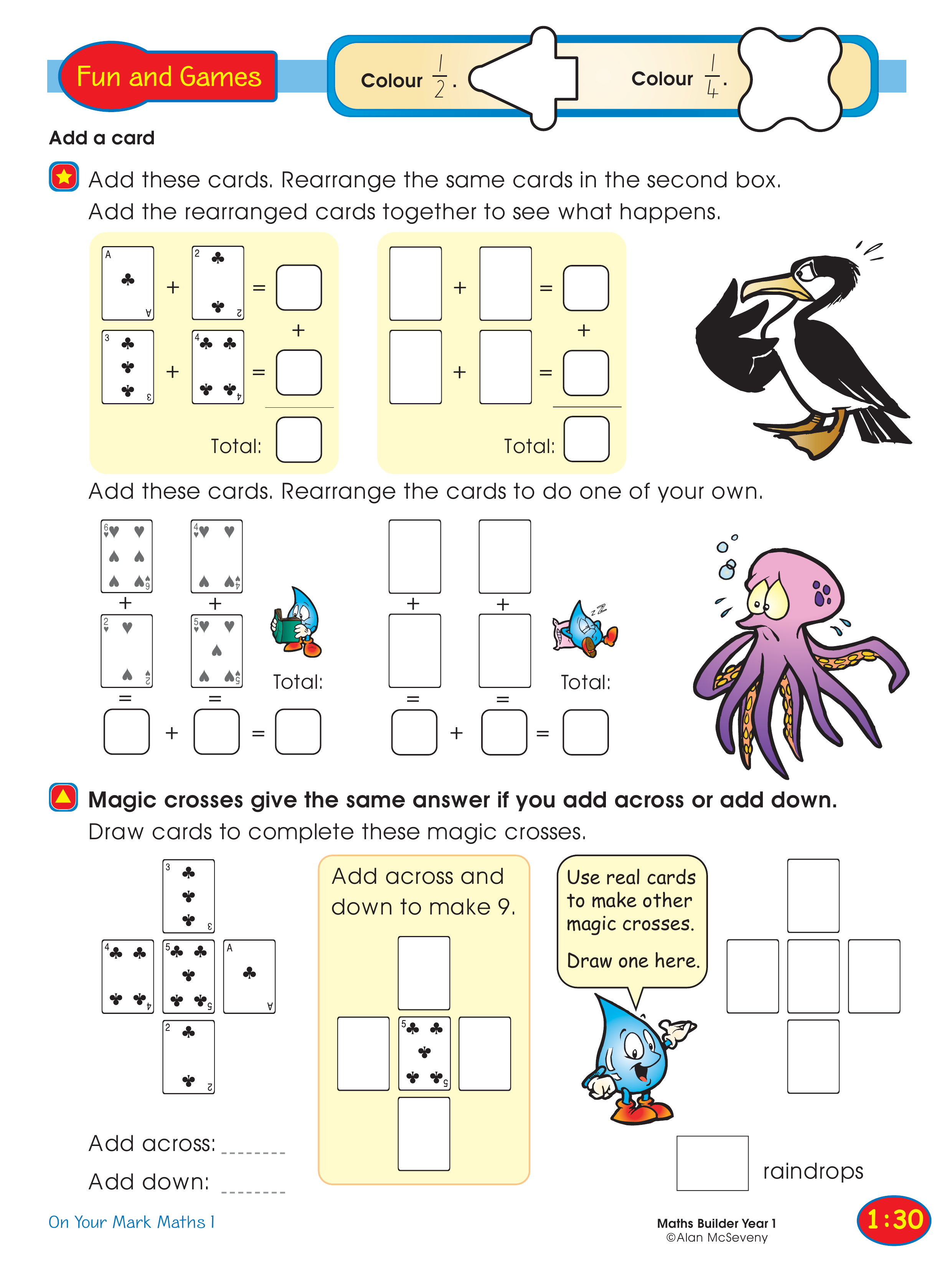 Add a card — worksheet preview