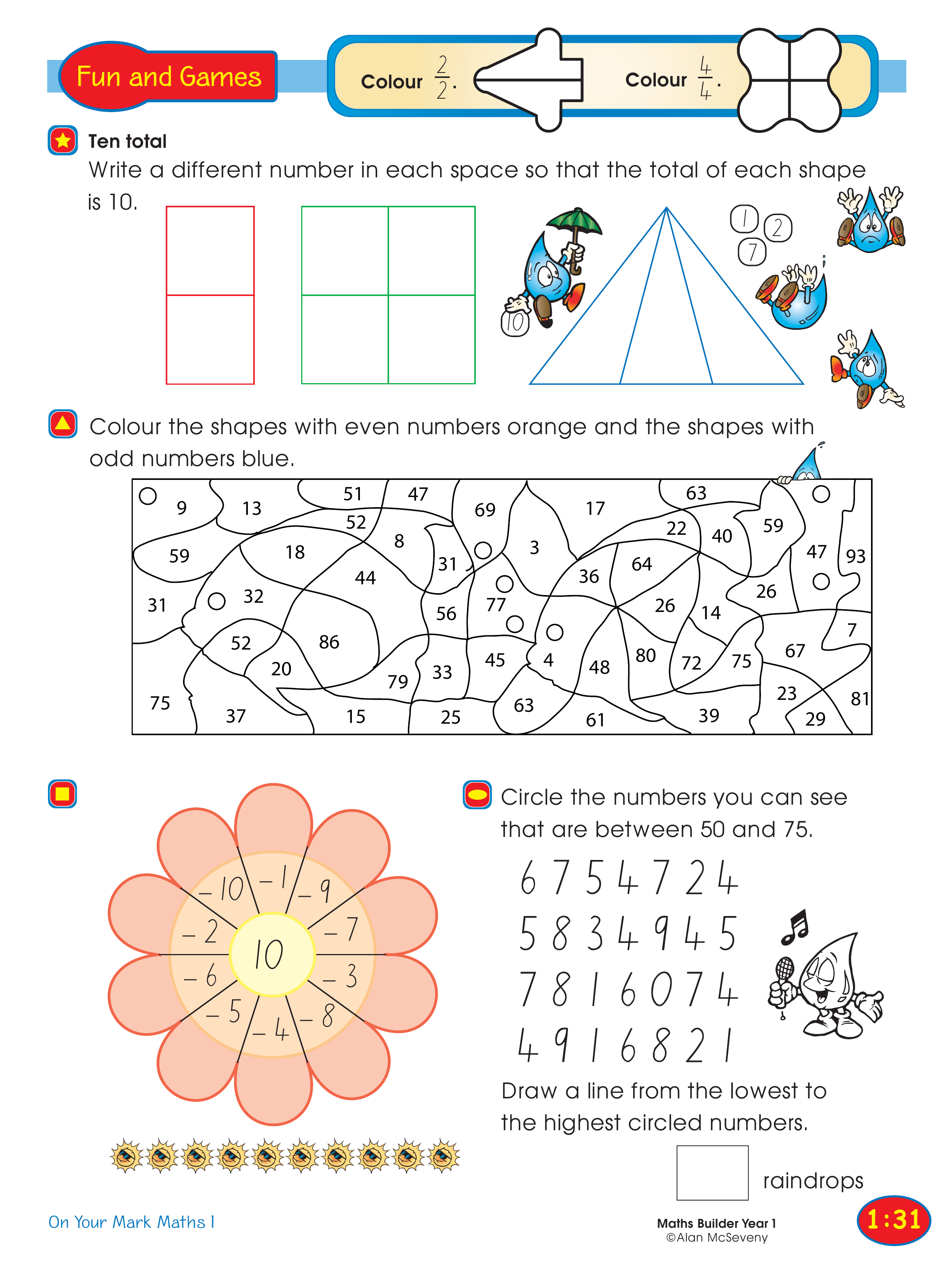 Ten total — worksheet preview