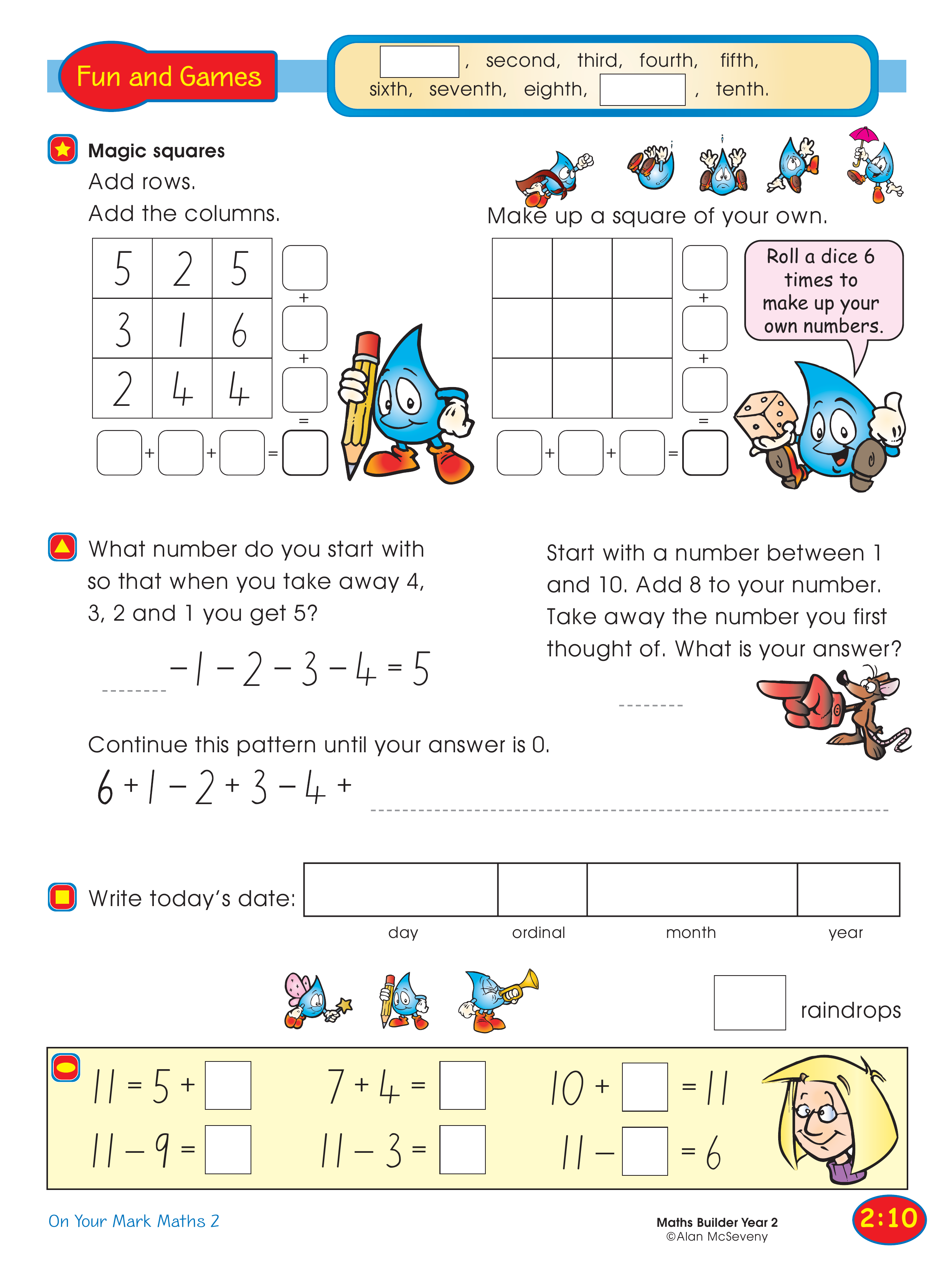 Magic squares — worksheet preview