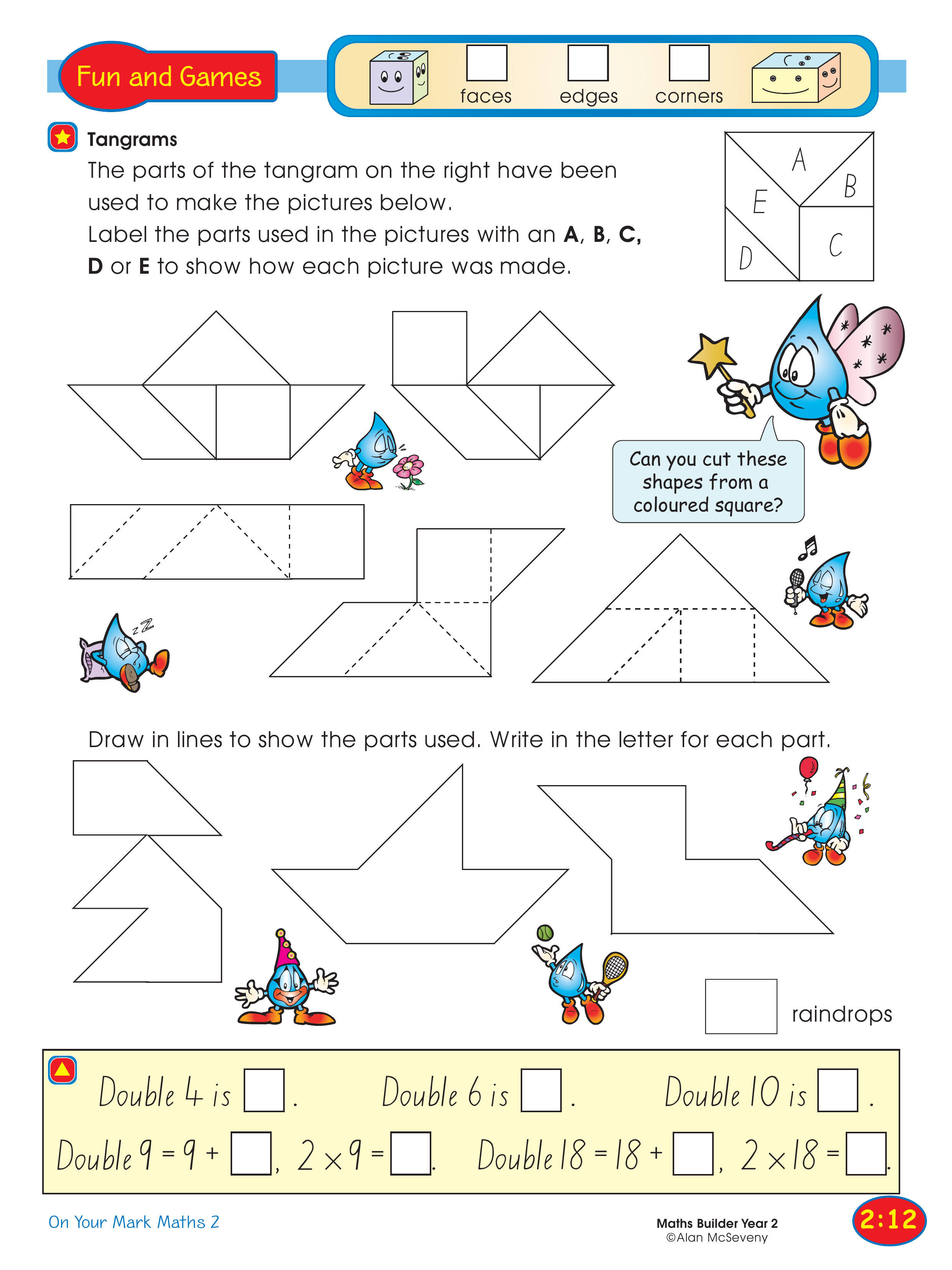 Tangrams — worksheet preview