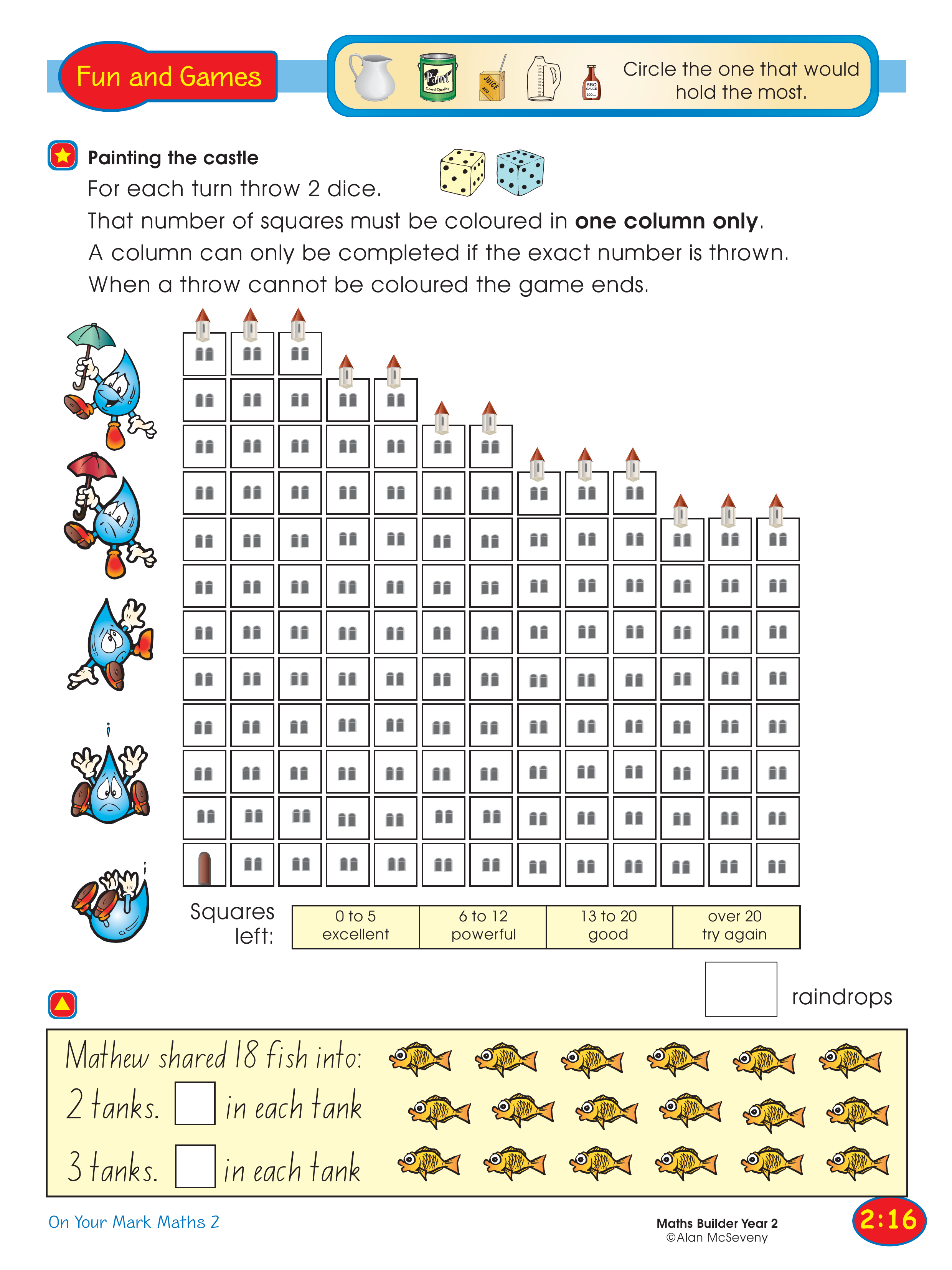 Painting the castle — worksheet preview