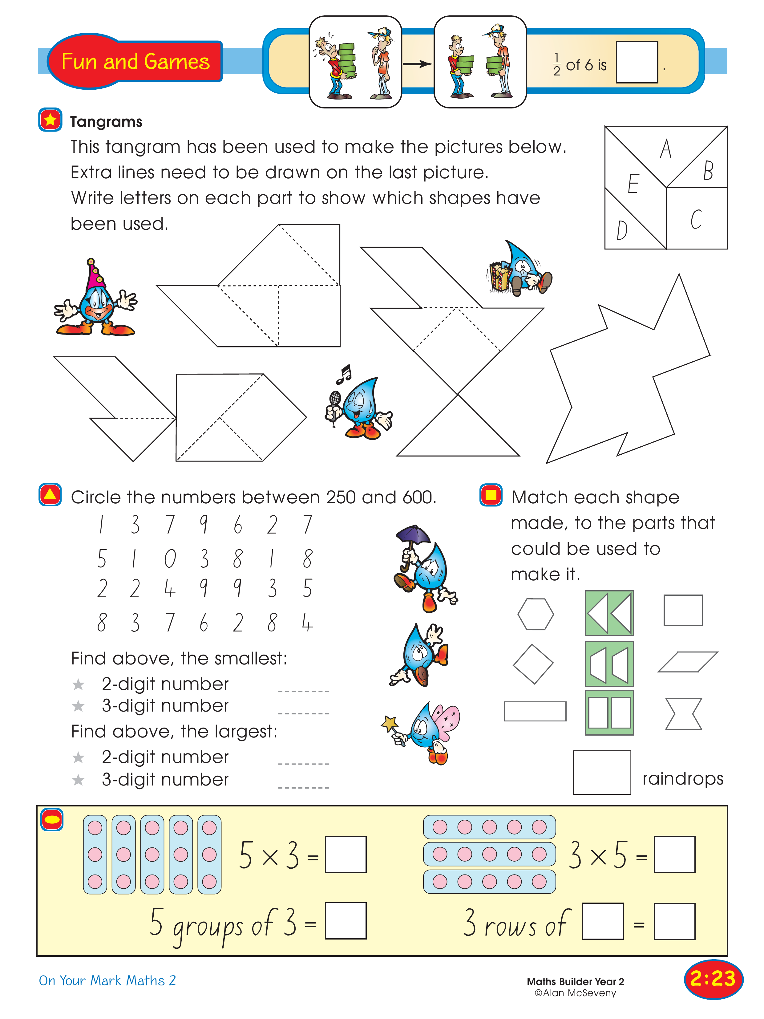 Tangrams — worksheet preview