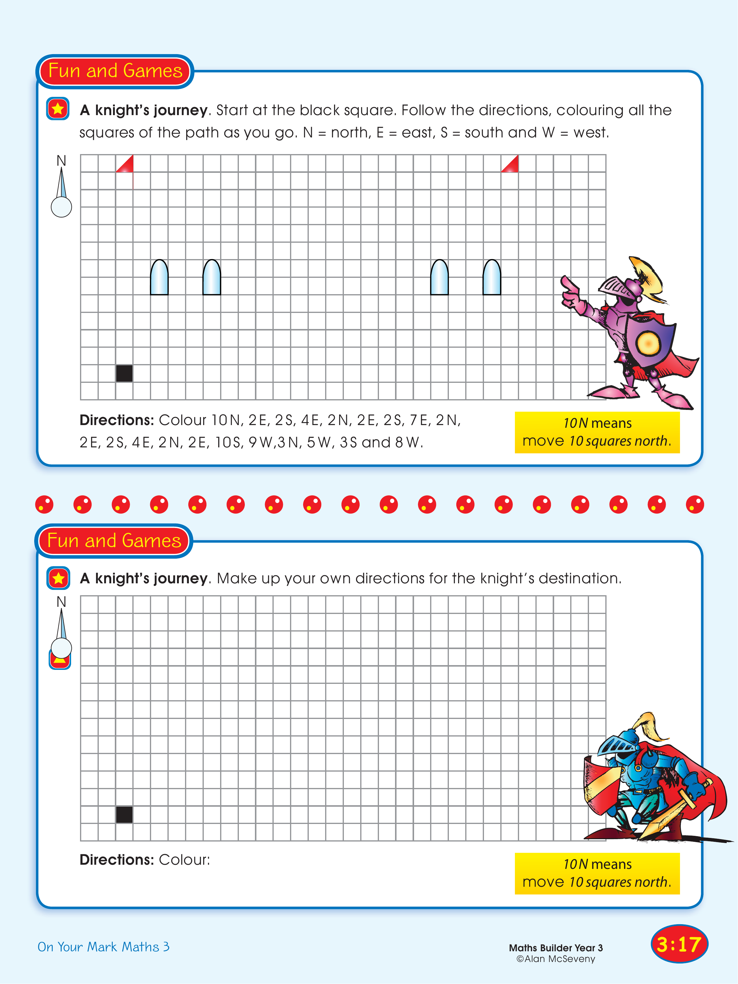 A knight's journey — worksheet preview