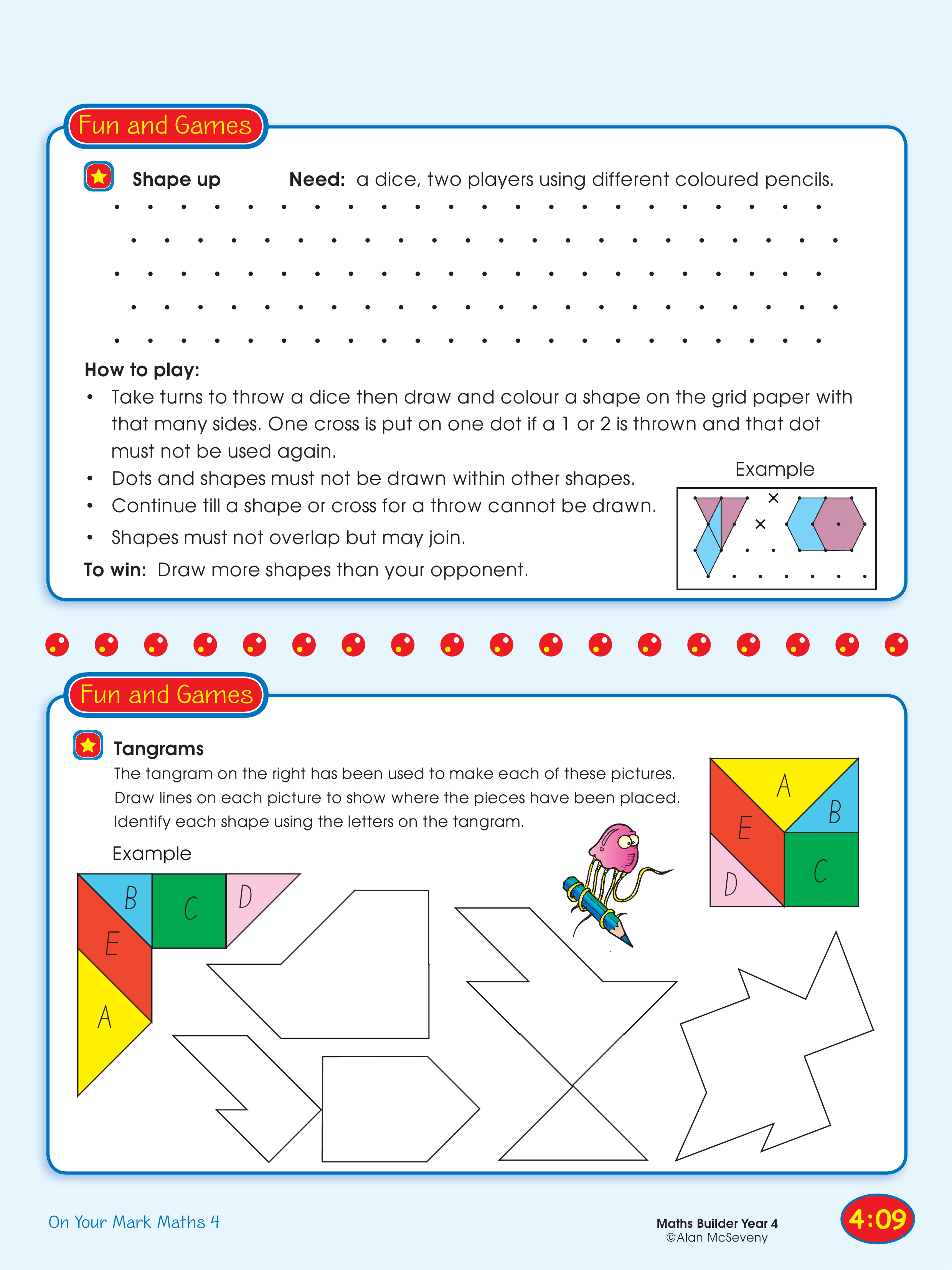 Shape up/Tangrams — worksheet preview