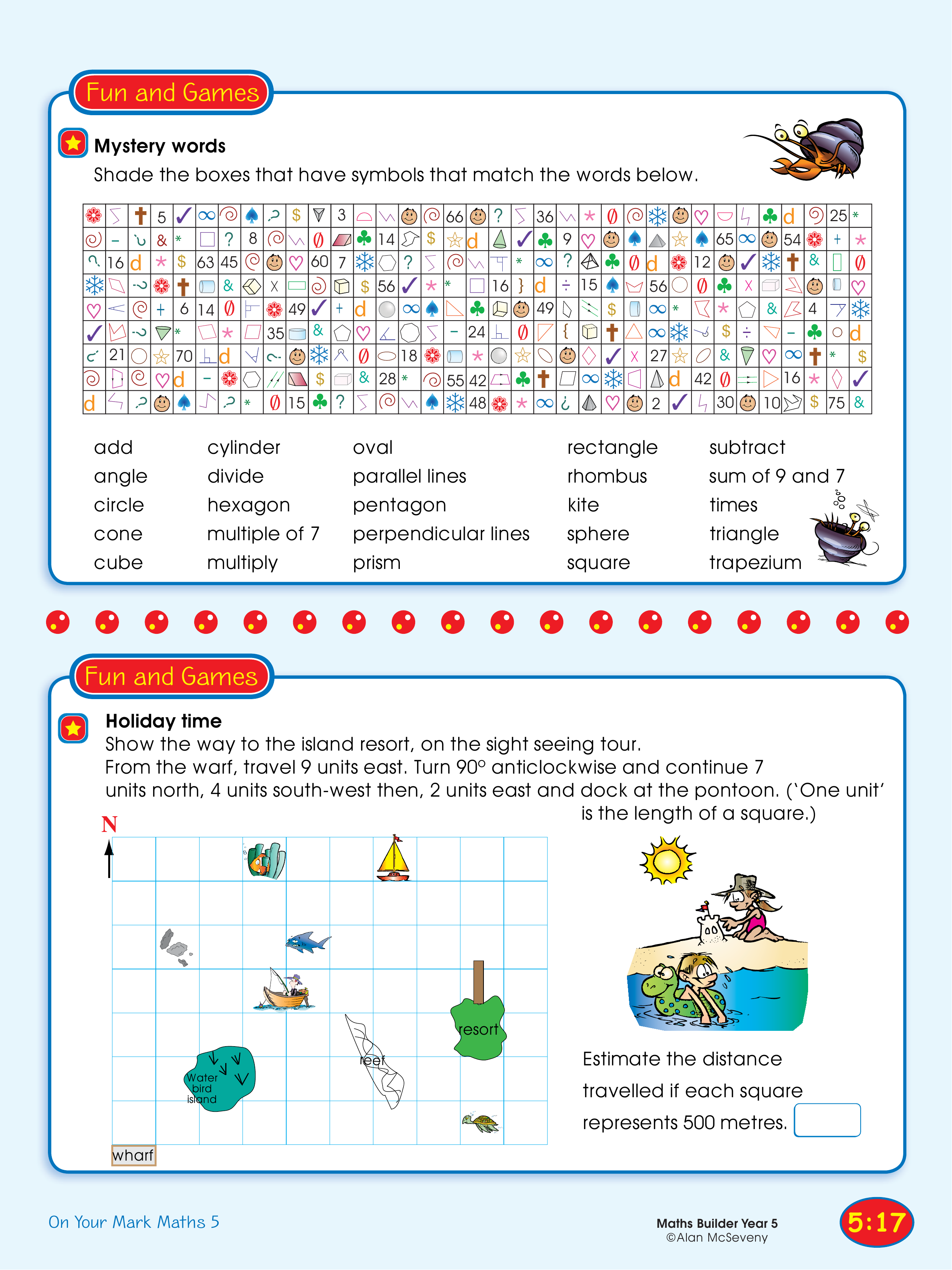 Mystery words/Holiday time — worksheet preview