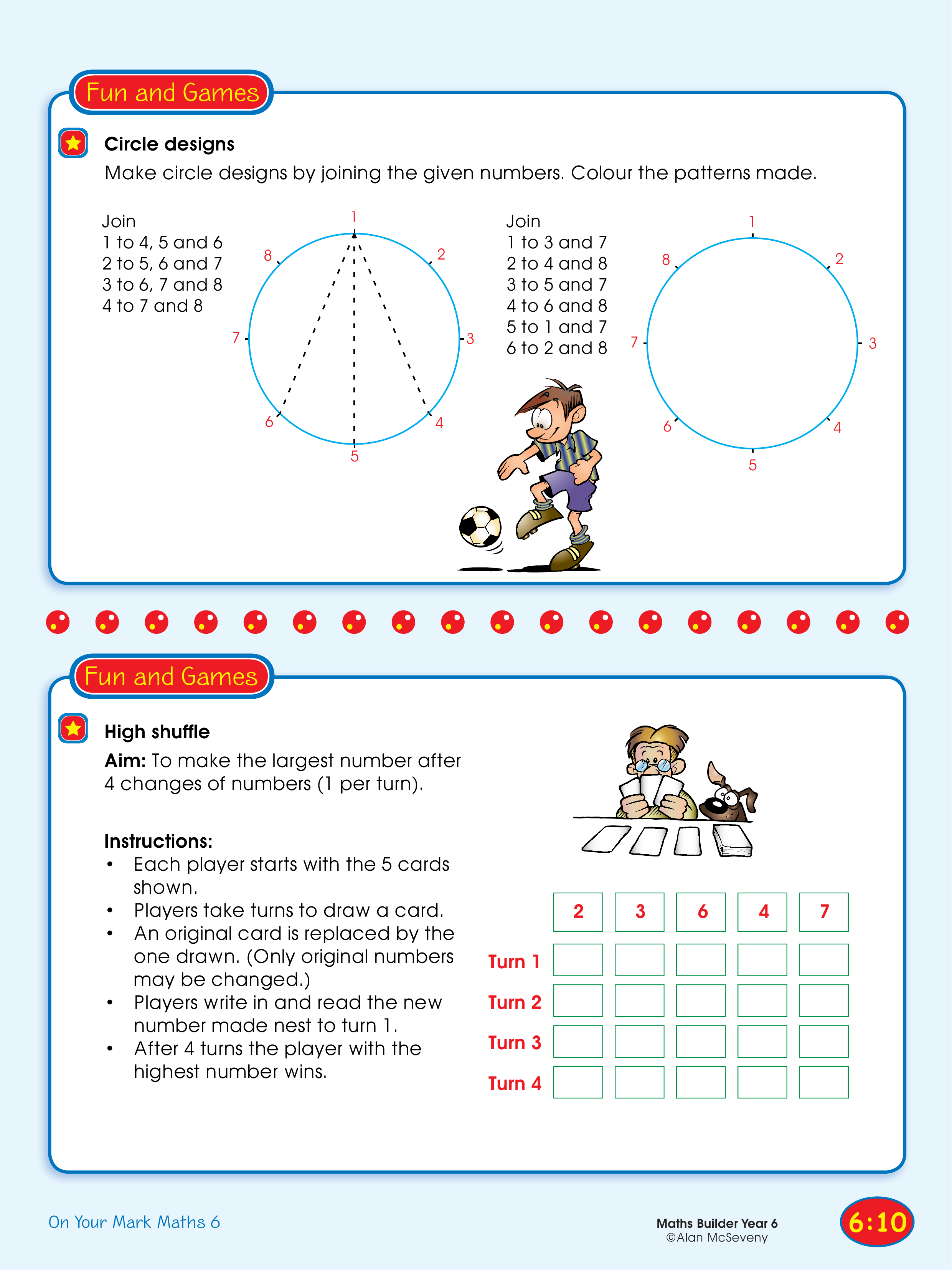 Circle designs/High shuffle — worksheet preview