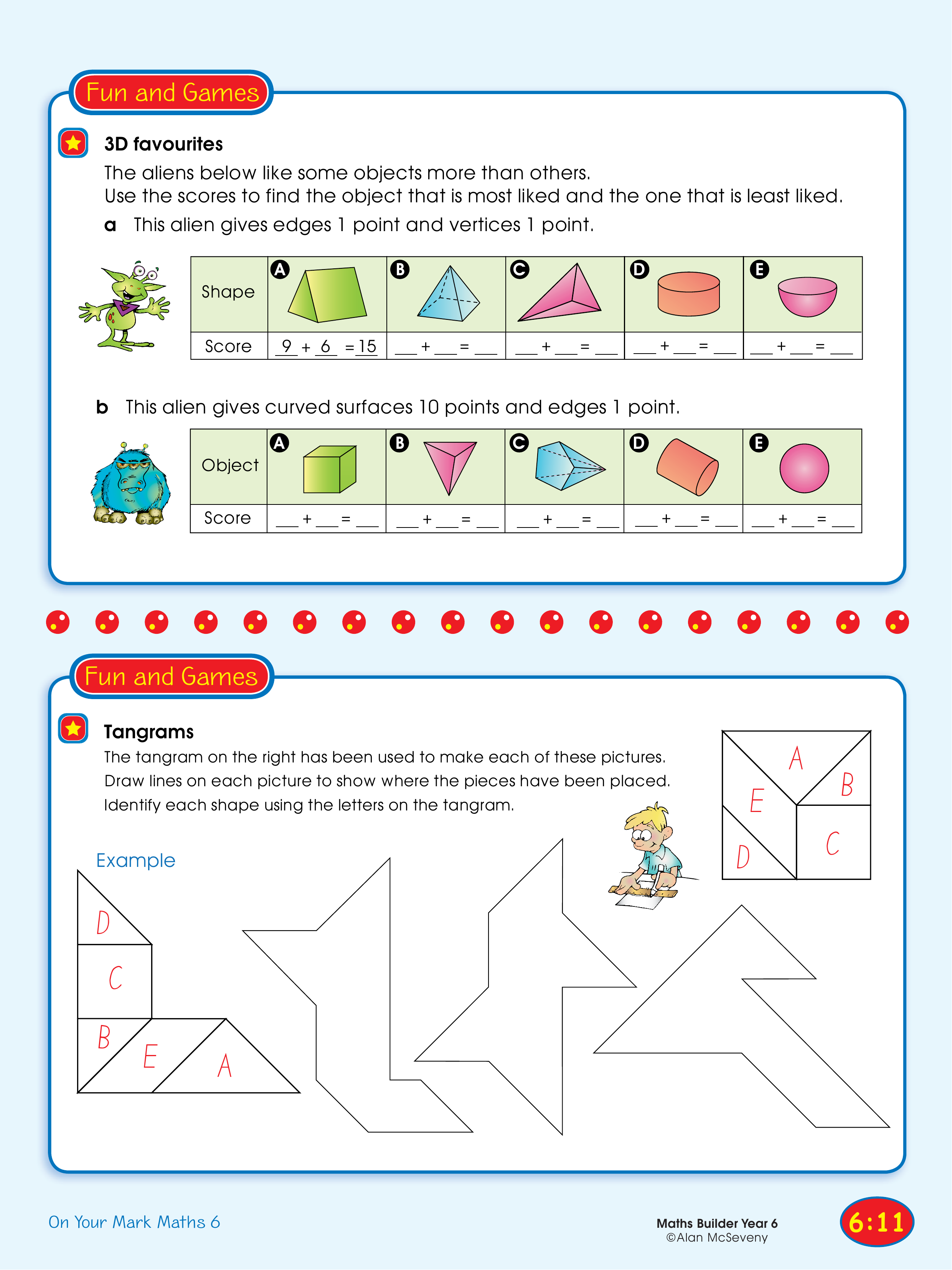 3D favourites/Tangrams — worksheet preview