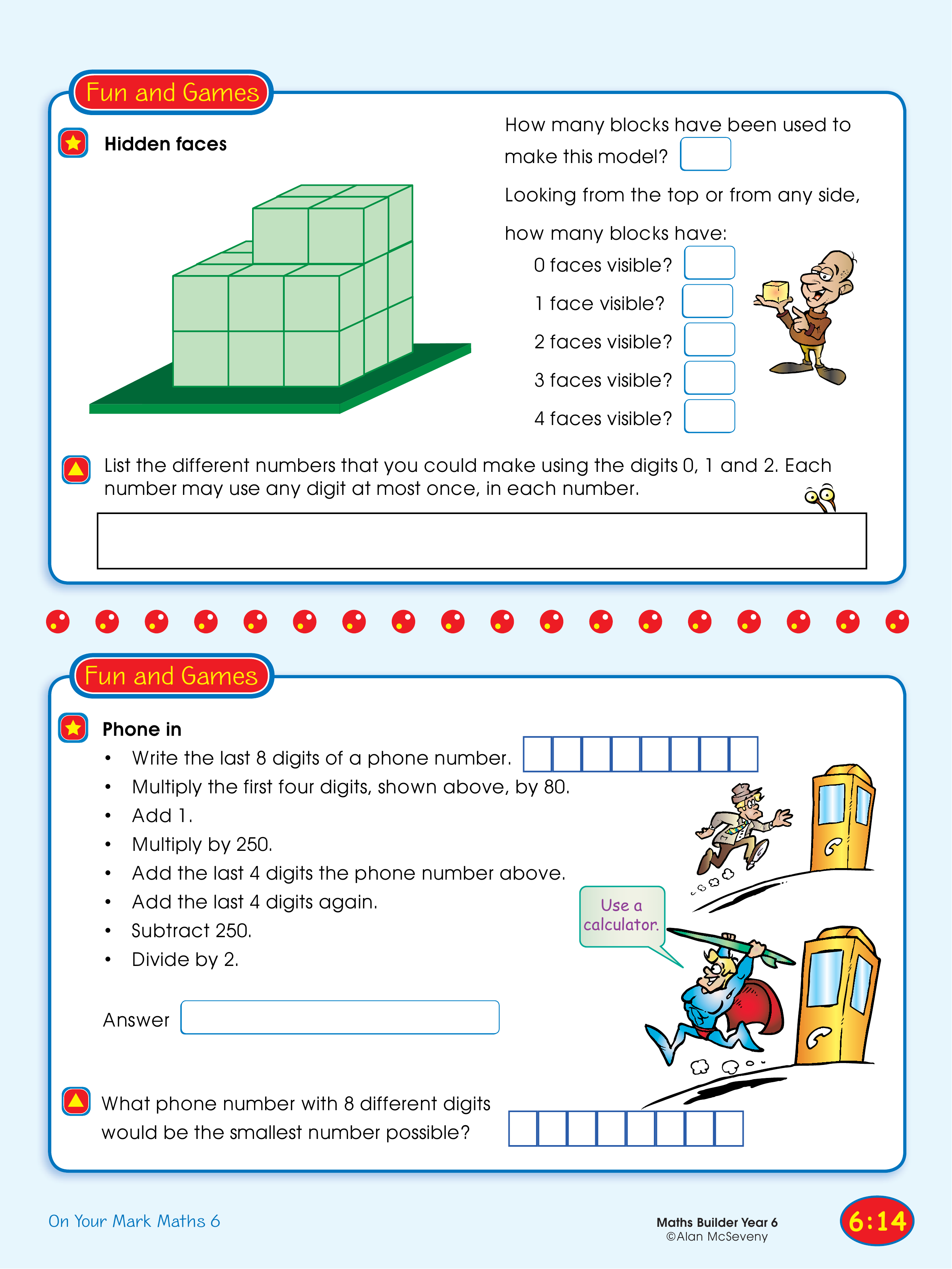 Hidden faces/Phone in — worksheet preview