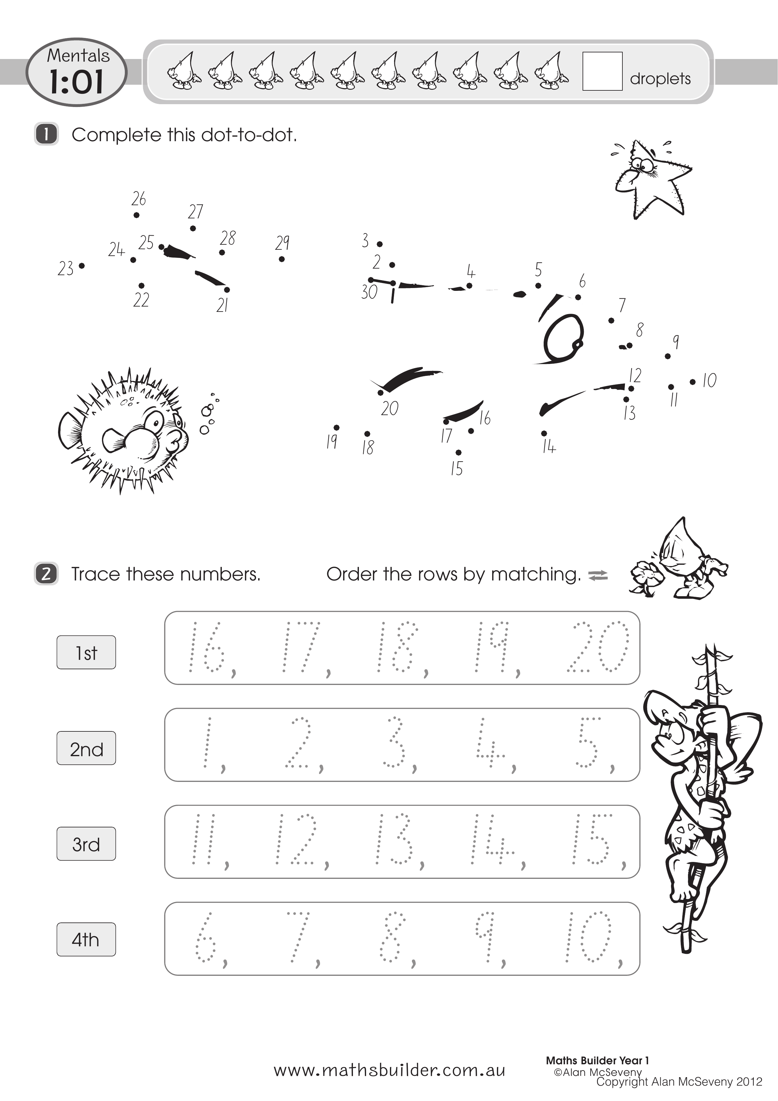 Mentals 1:01 — worksheet preview