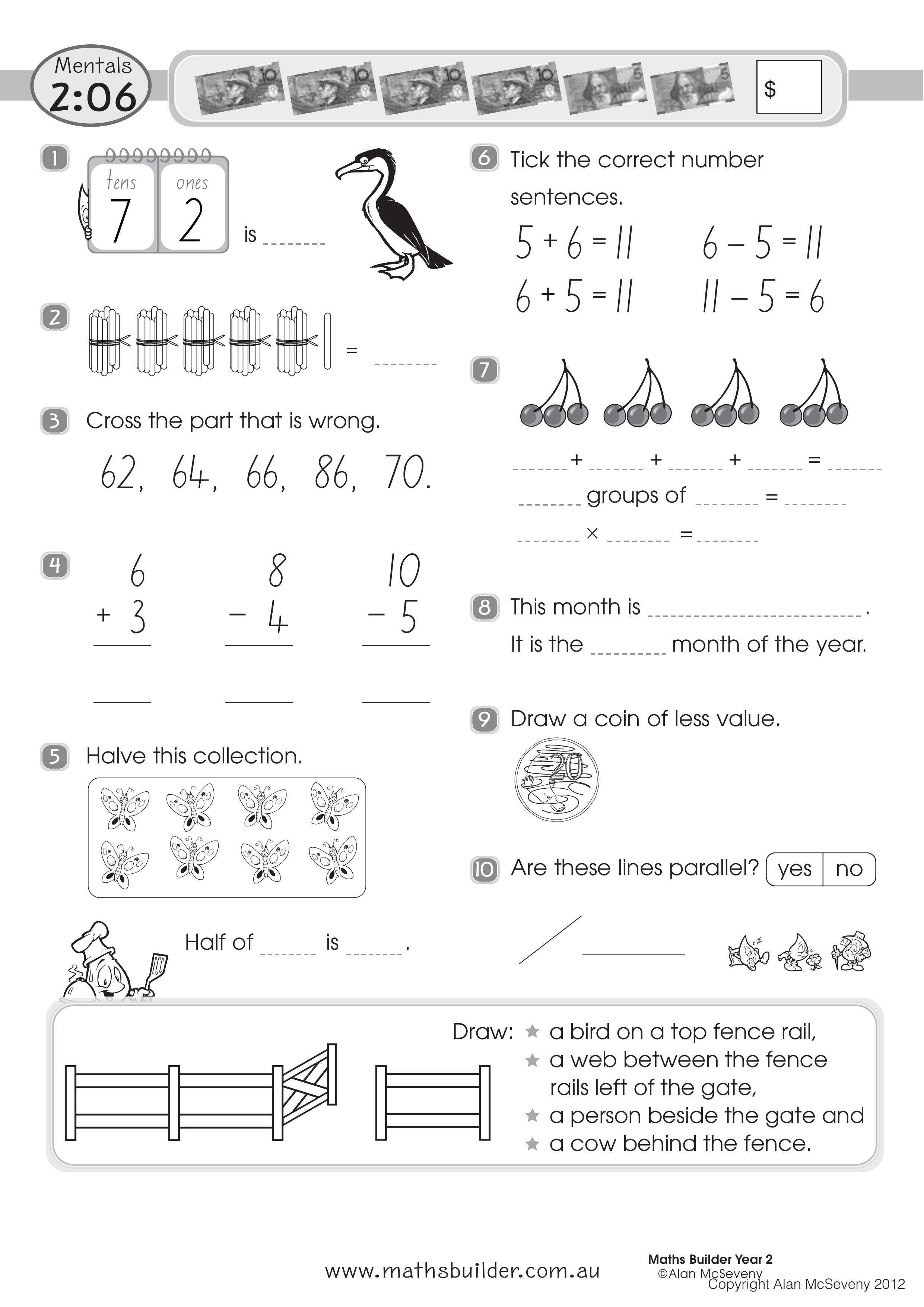Mentals 2:06 — worksheet preview