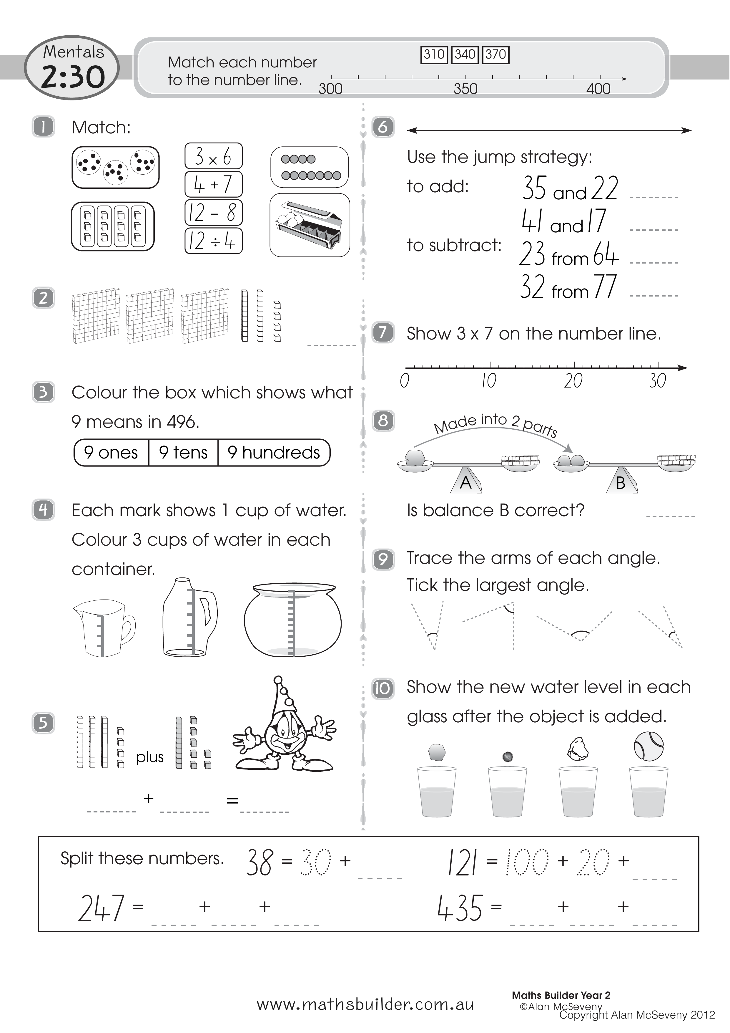 Mentals 2:30 — worksheet preview