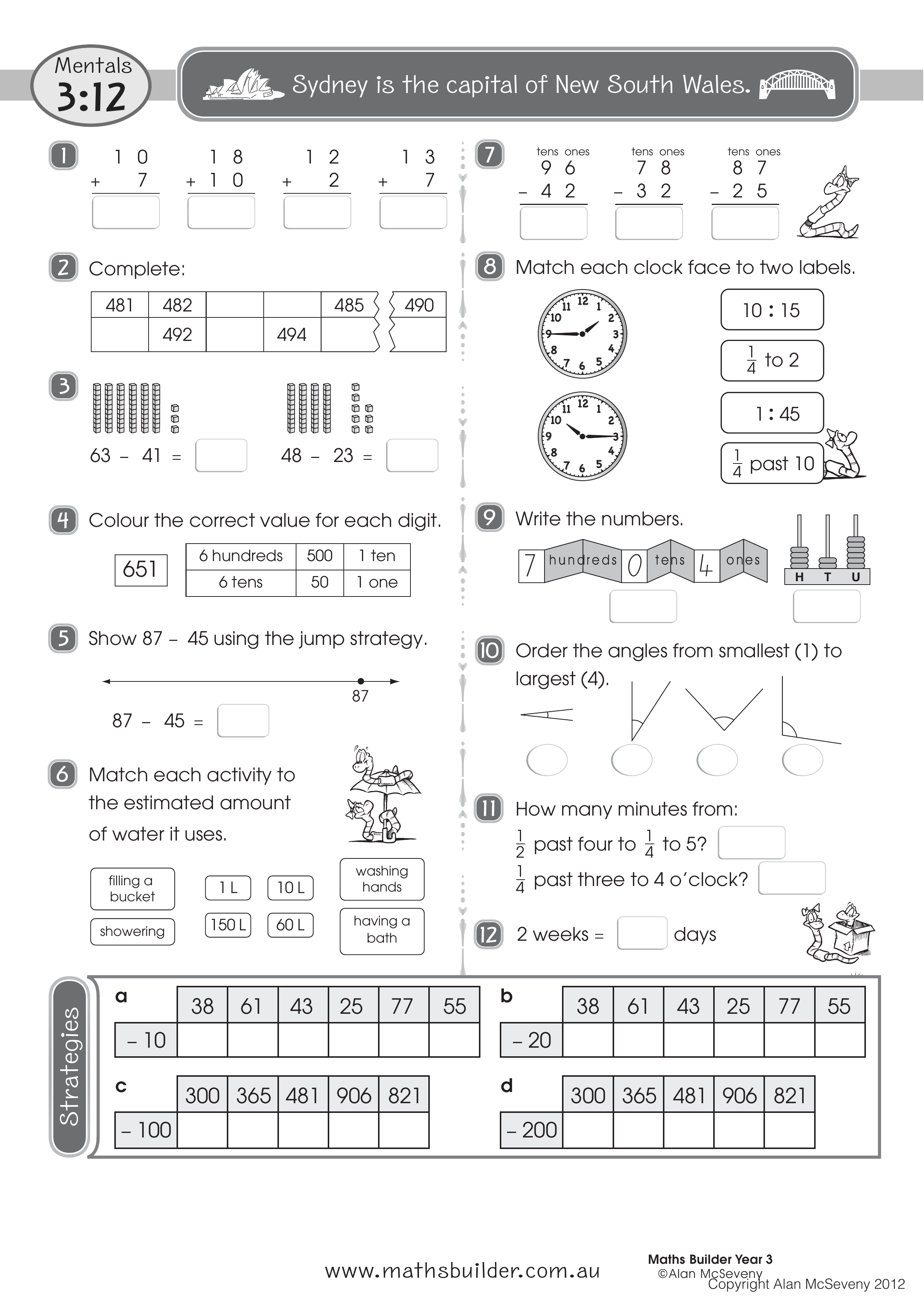 Mentals 3:12 — worksheet preview