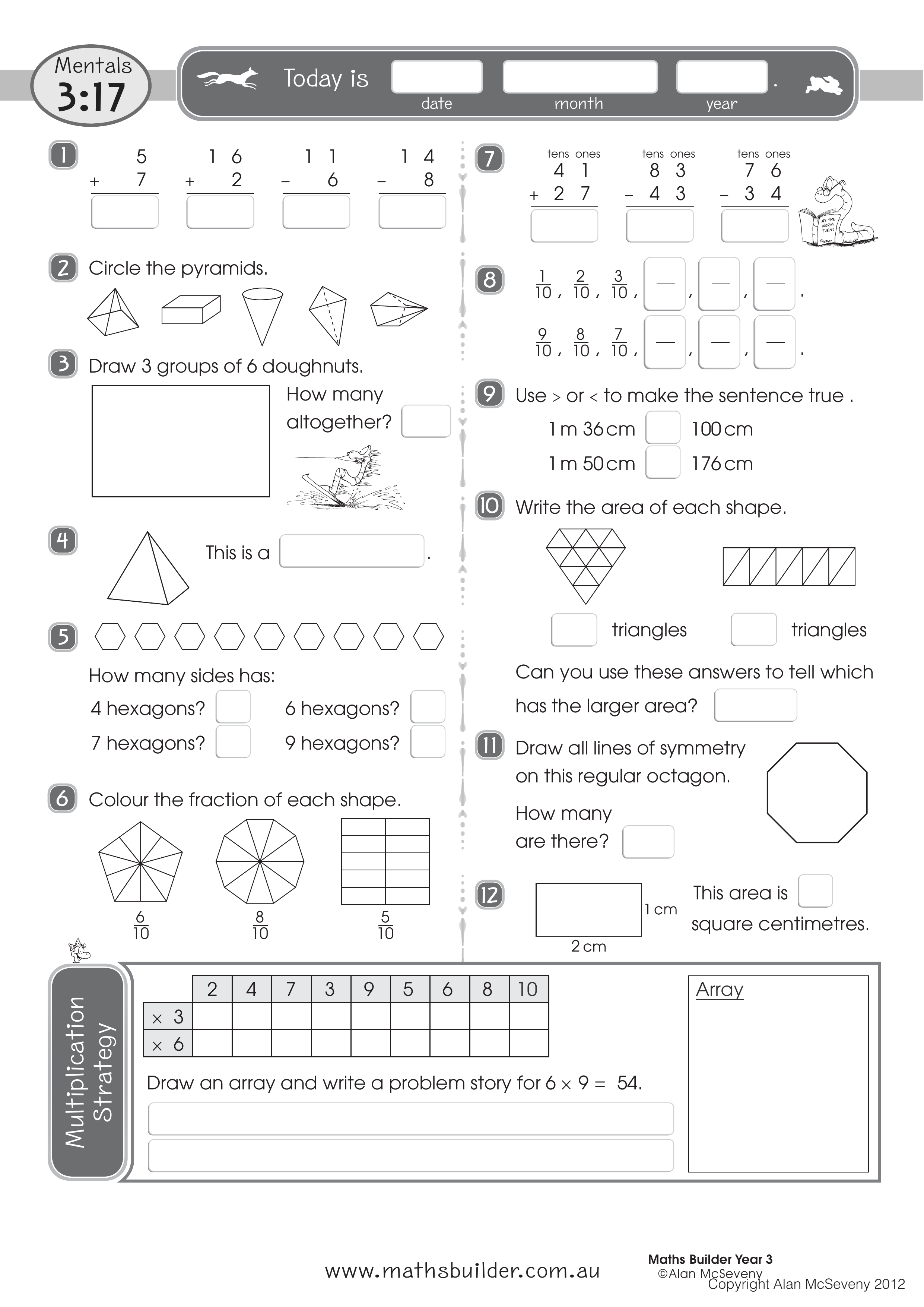 Mentals 3:17 — worksheet preview