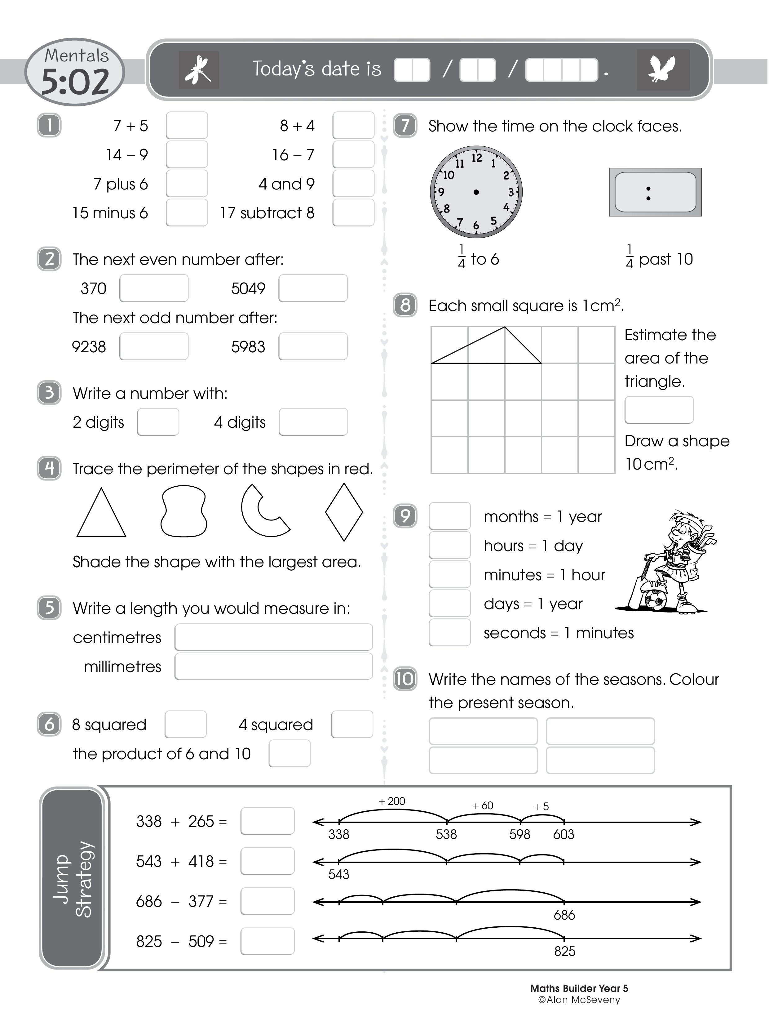 Mentals 5:02 — worksheet preview