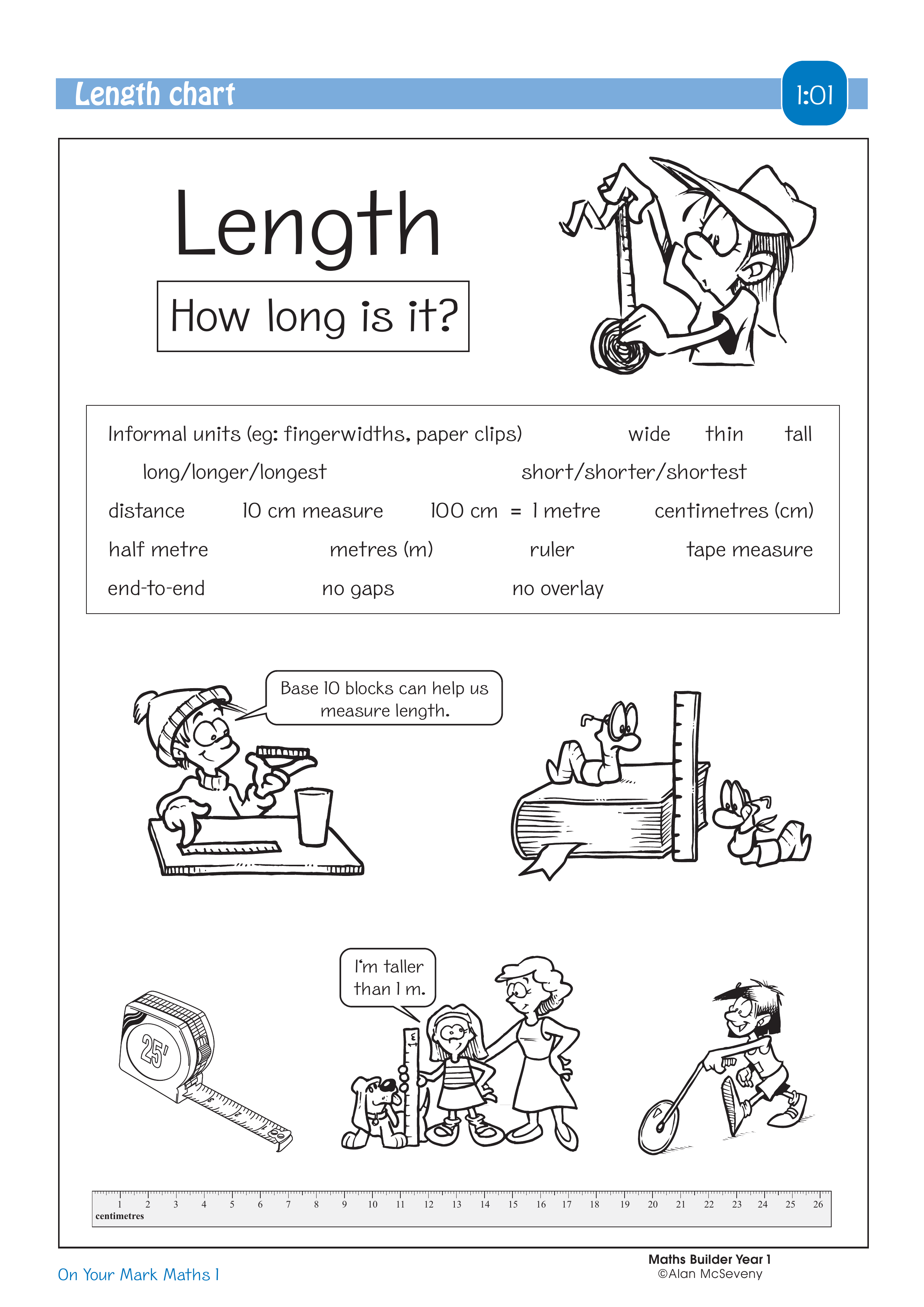 Length chart — worksheet preview