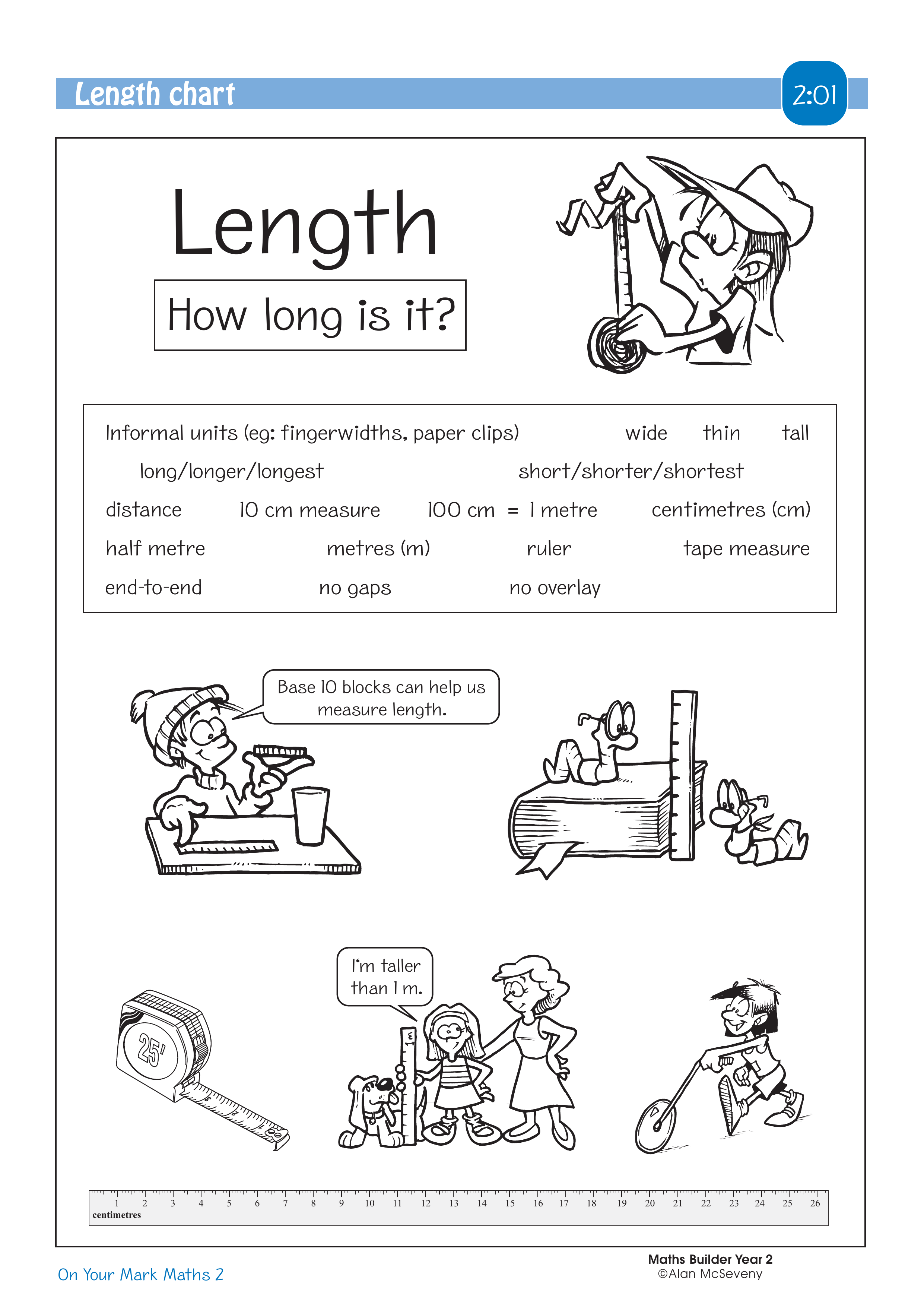 Length chart — worksheet preview
