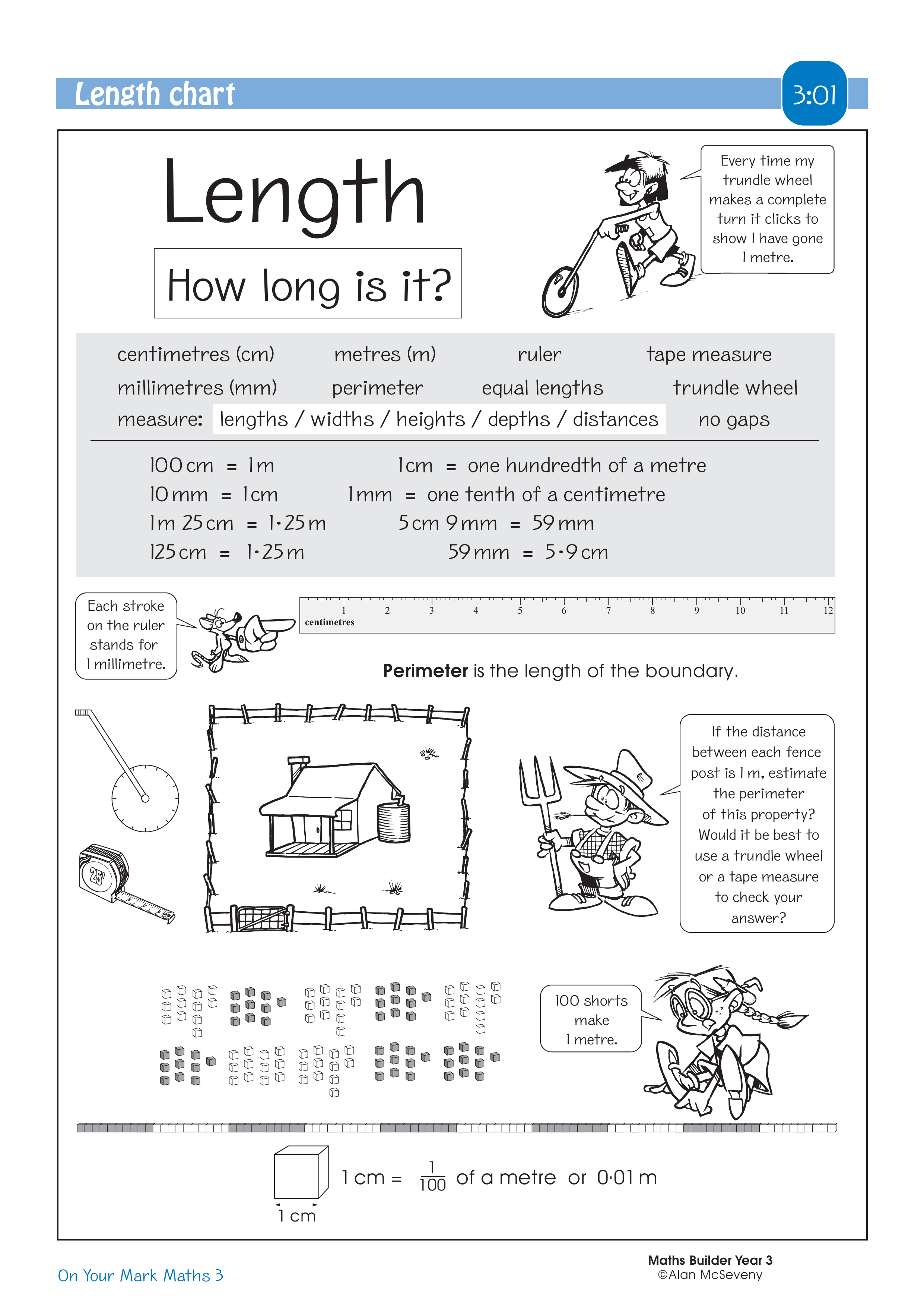 Length chart — worksheet preview