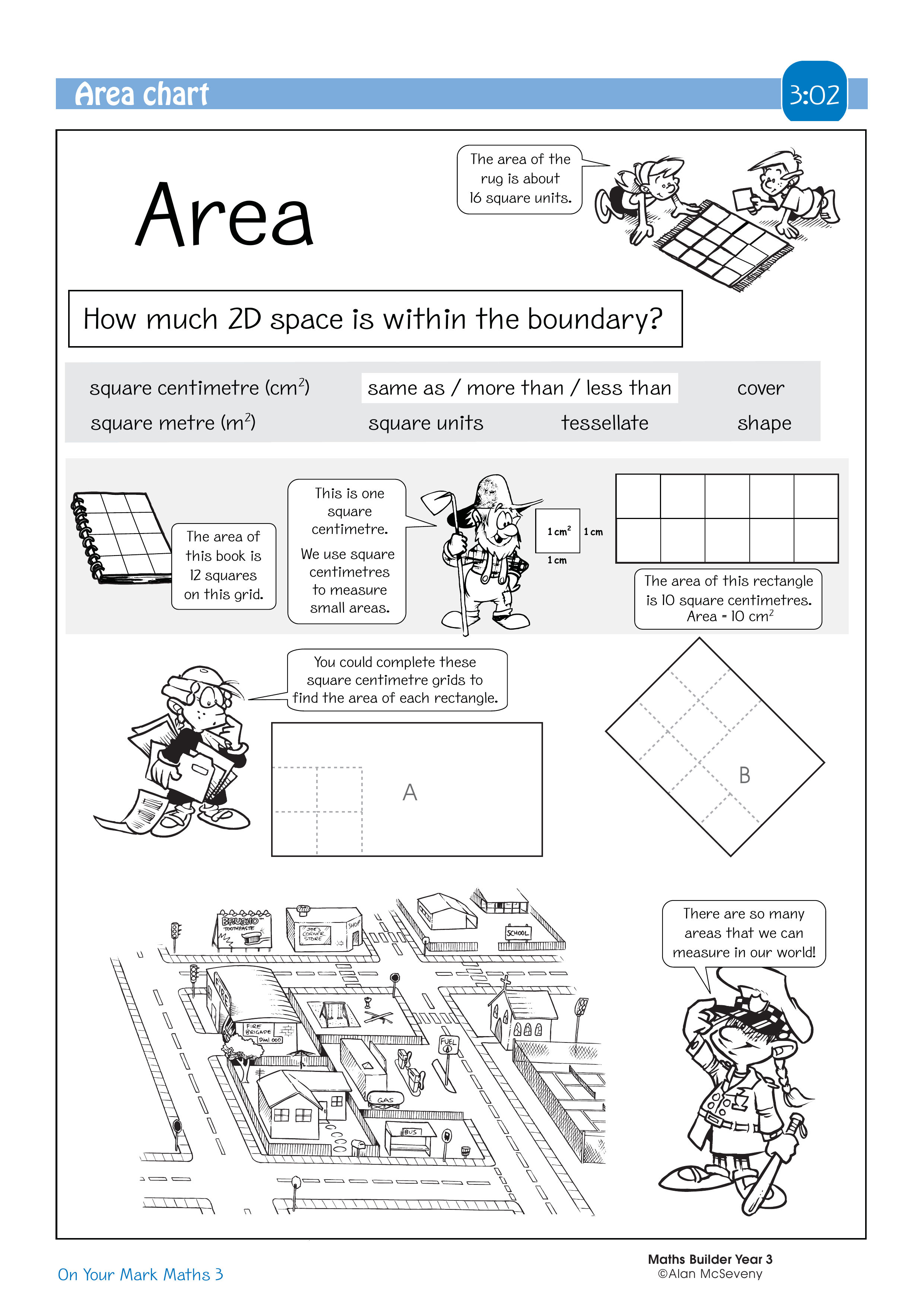 Area chart — worksheet preview