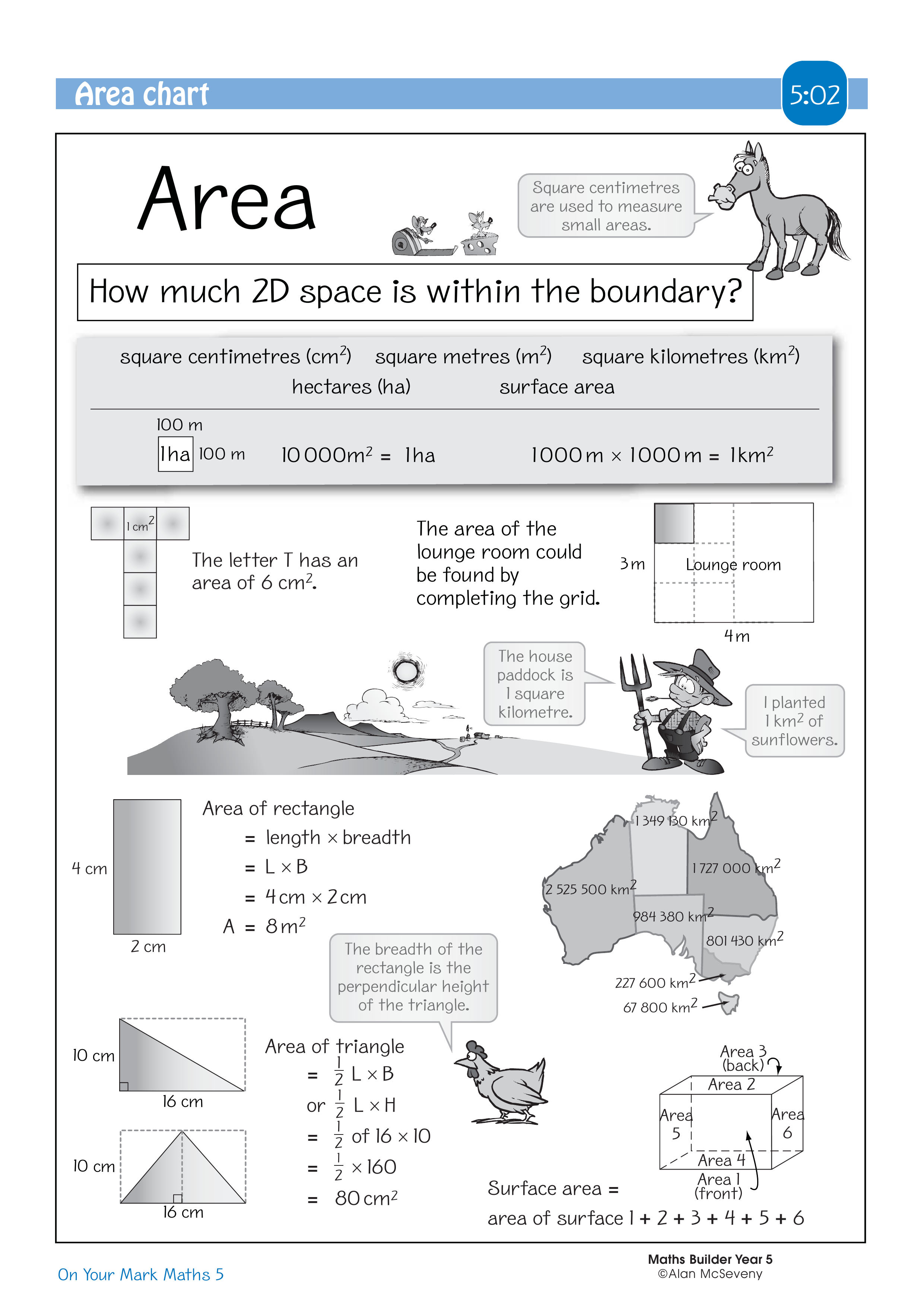 Area chart — worksheet preview