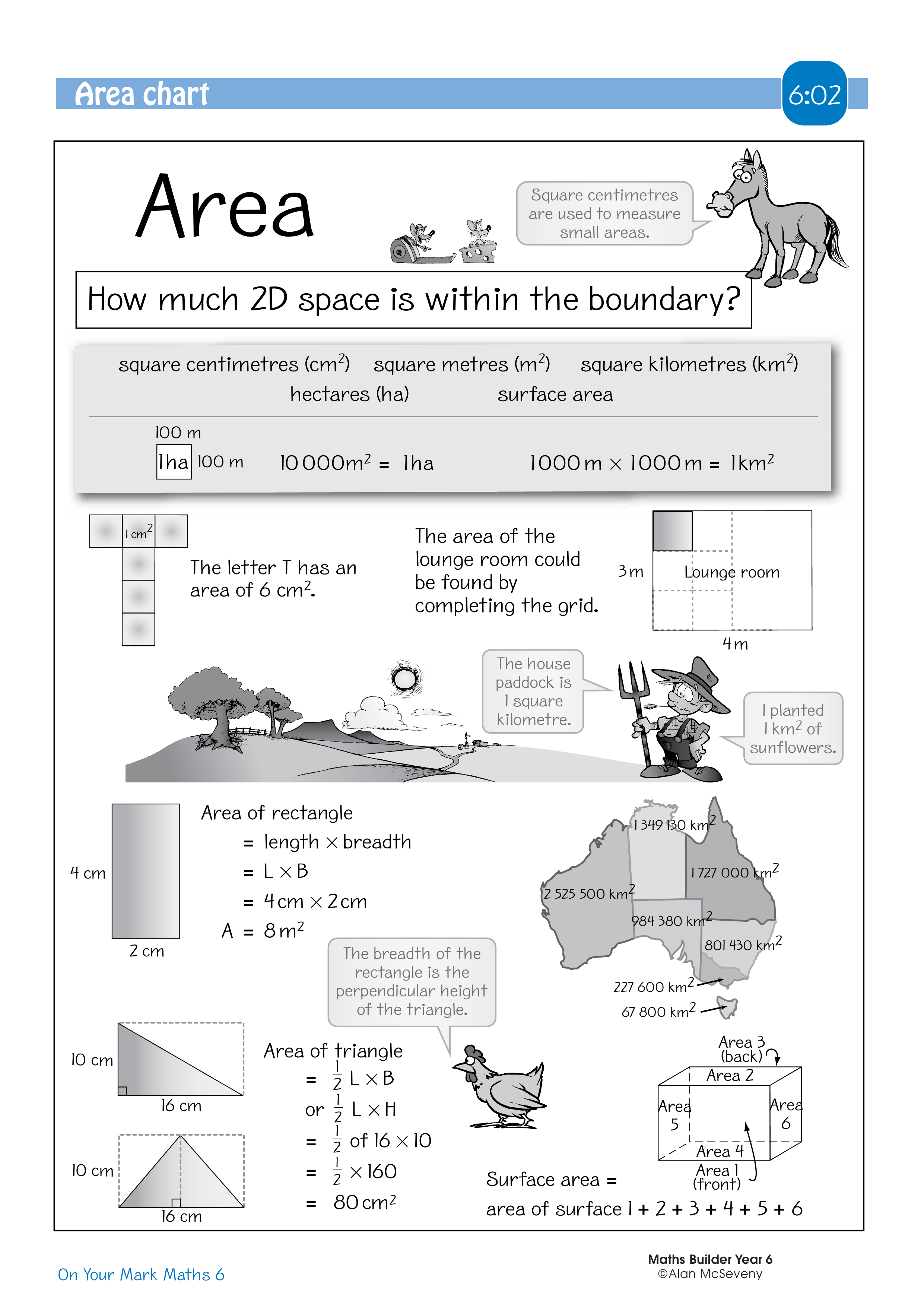 Area chart — worksheet preview