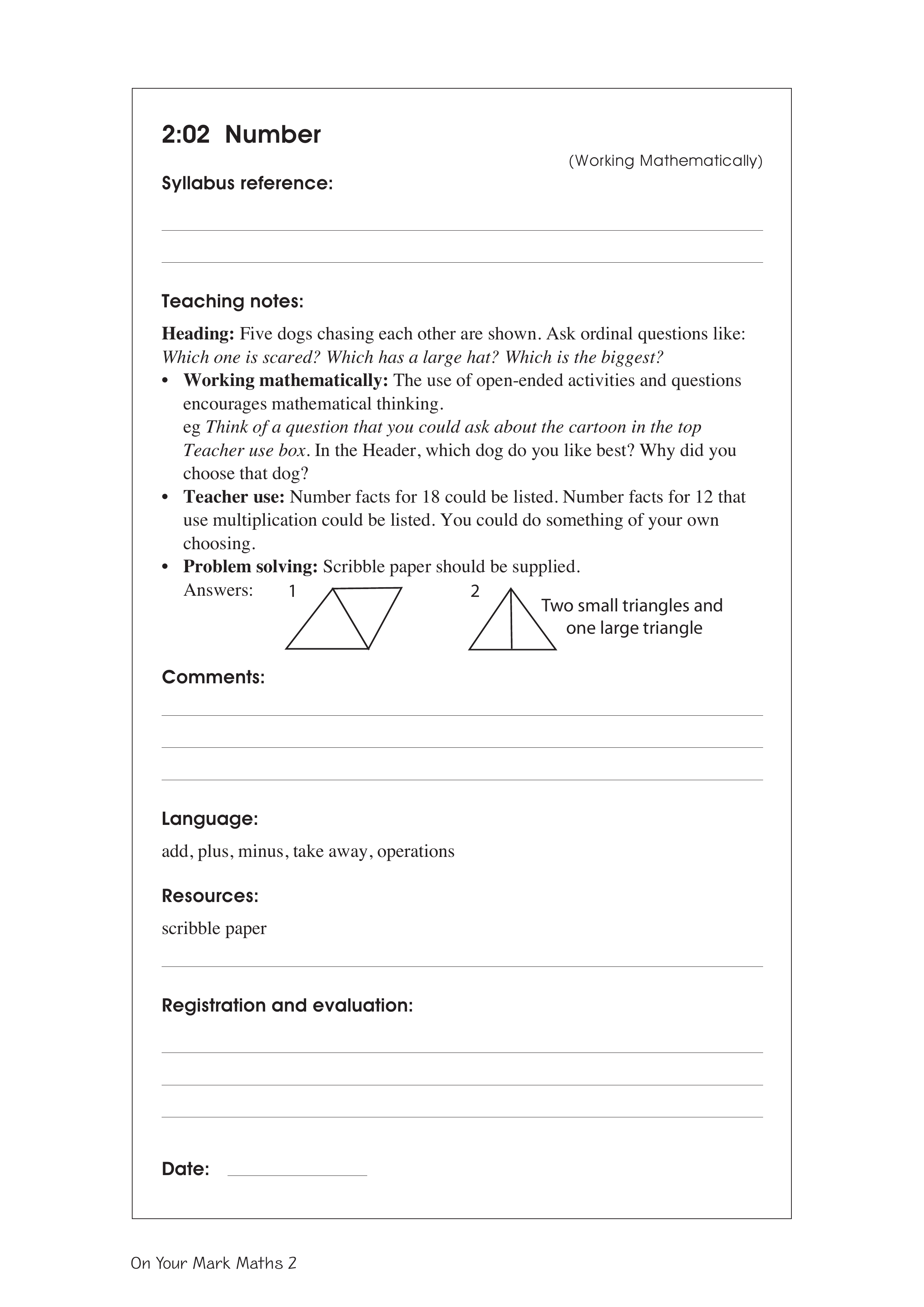 Number — worksheet preview