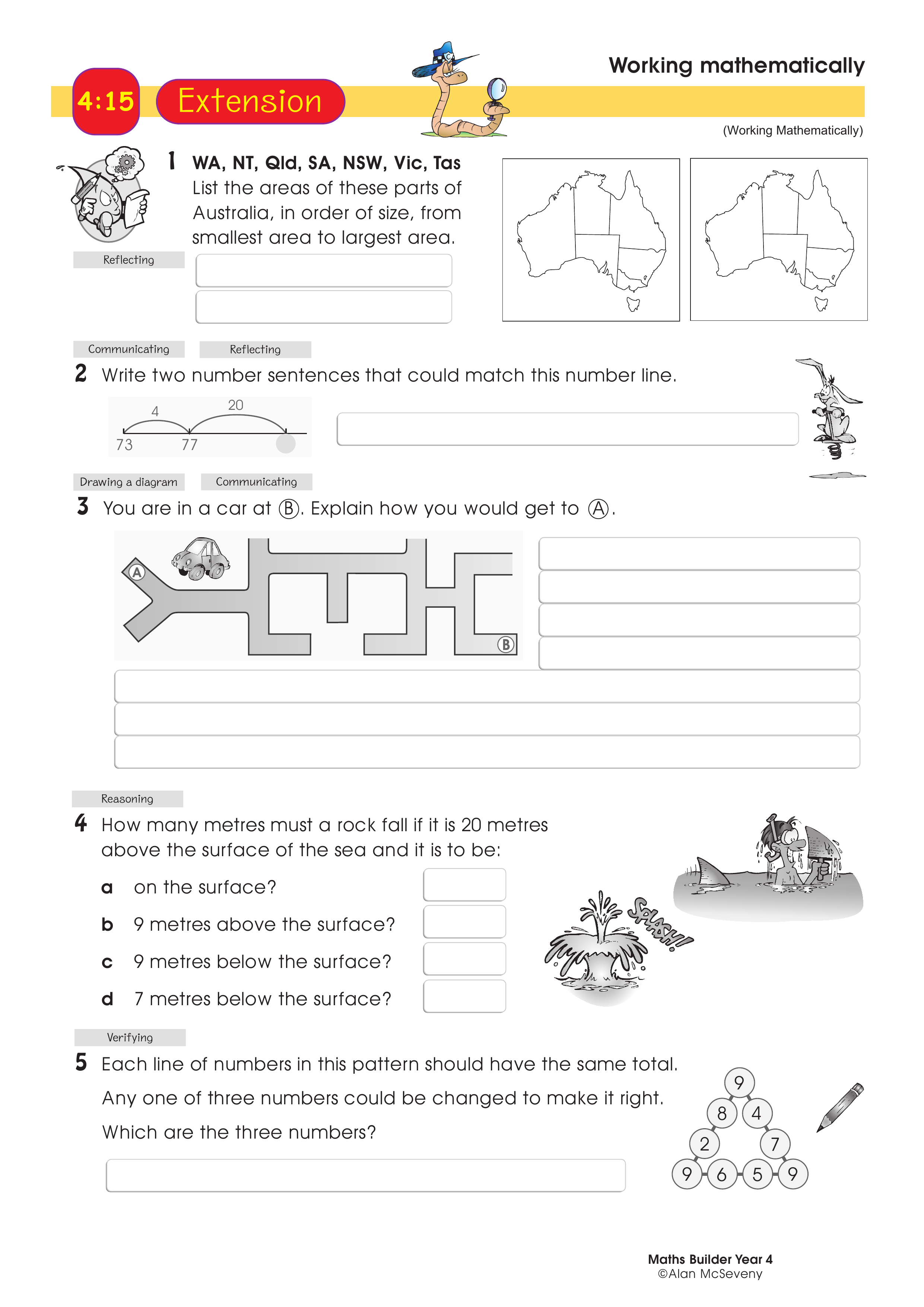 Working mathematically — worksheet preview