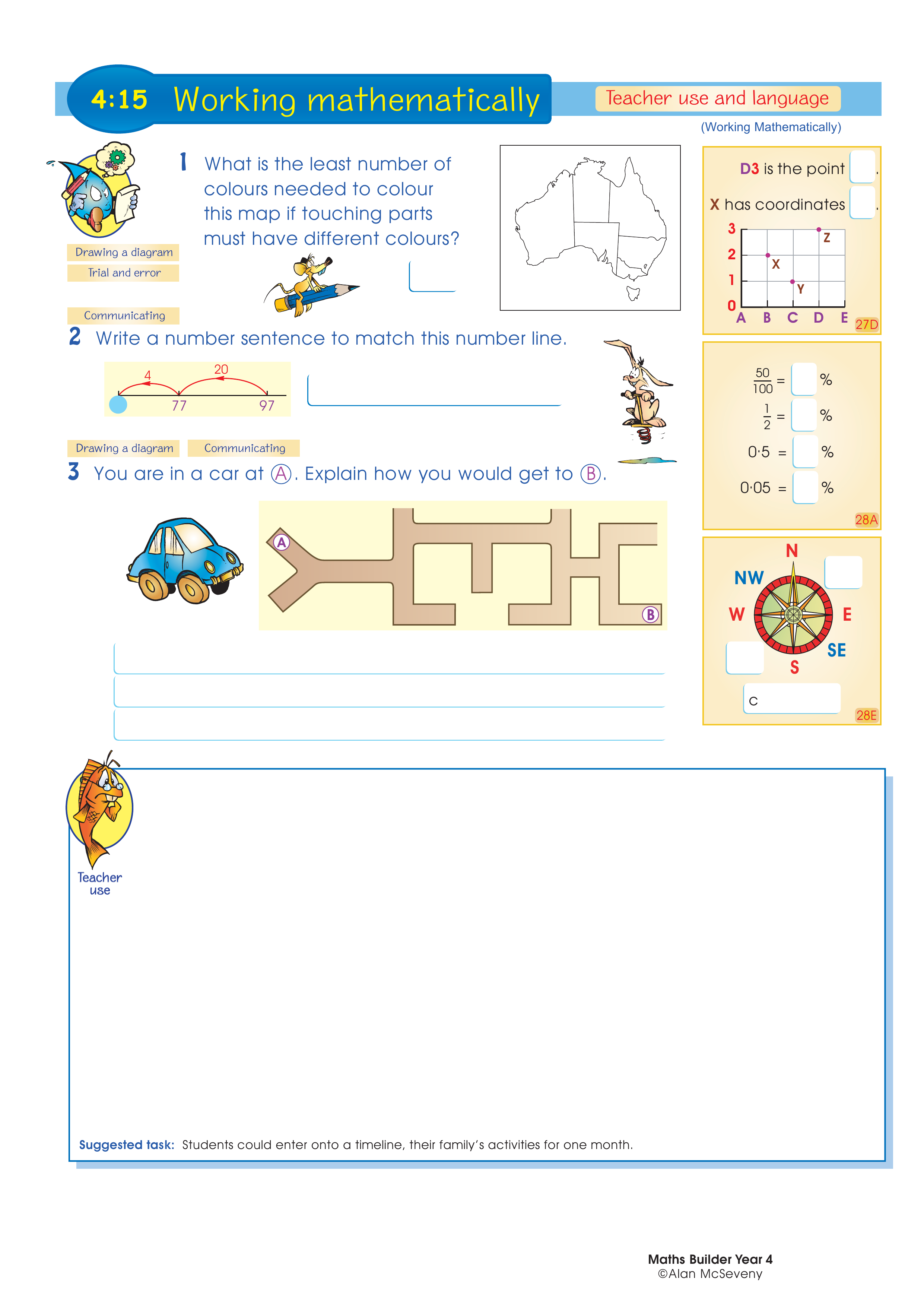 Working mathematically (and language) — worksheet preview