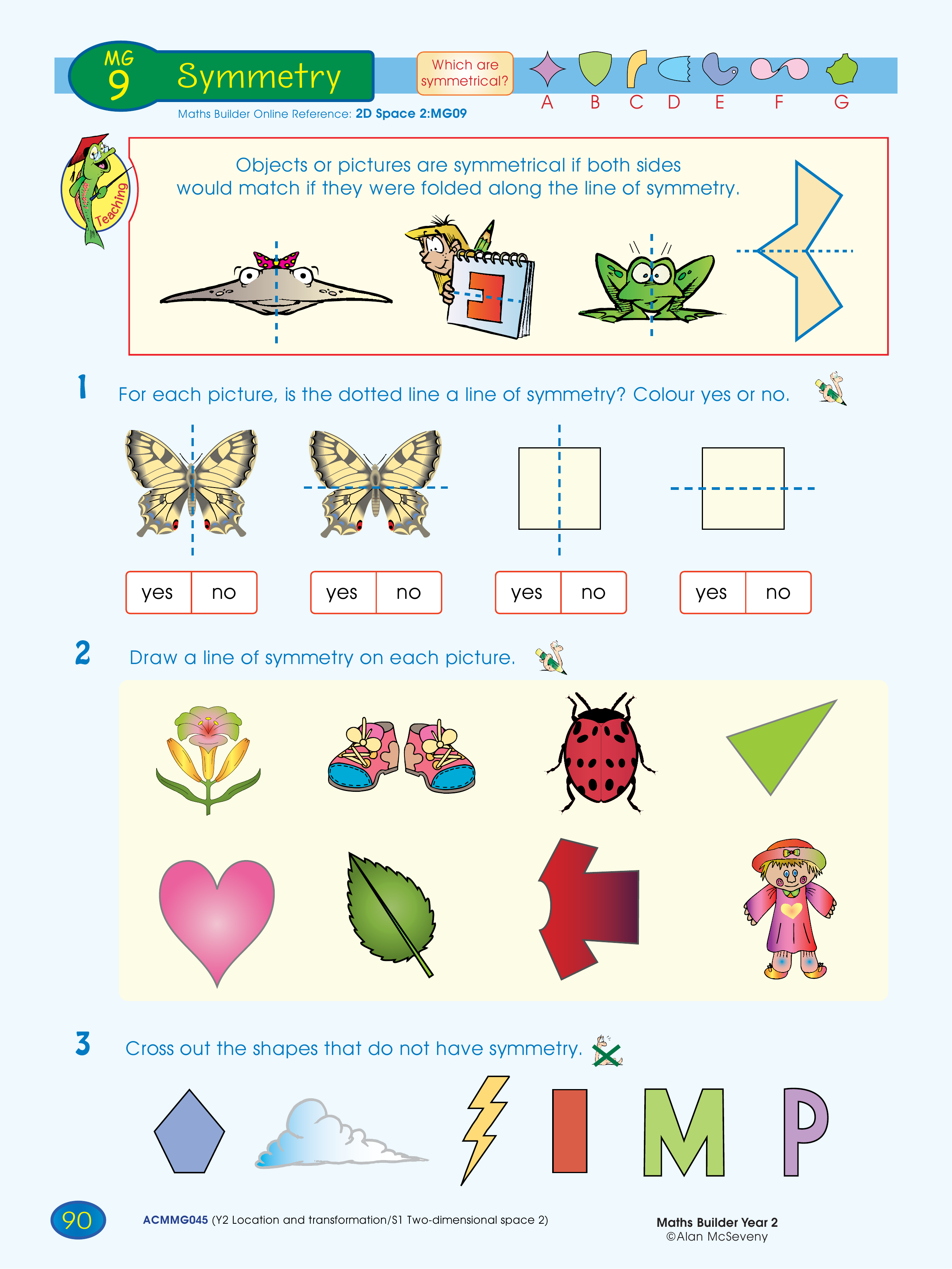 Symmetry — worksheet preview