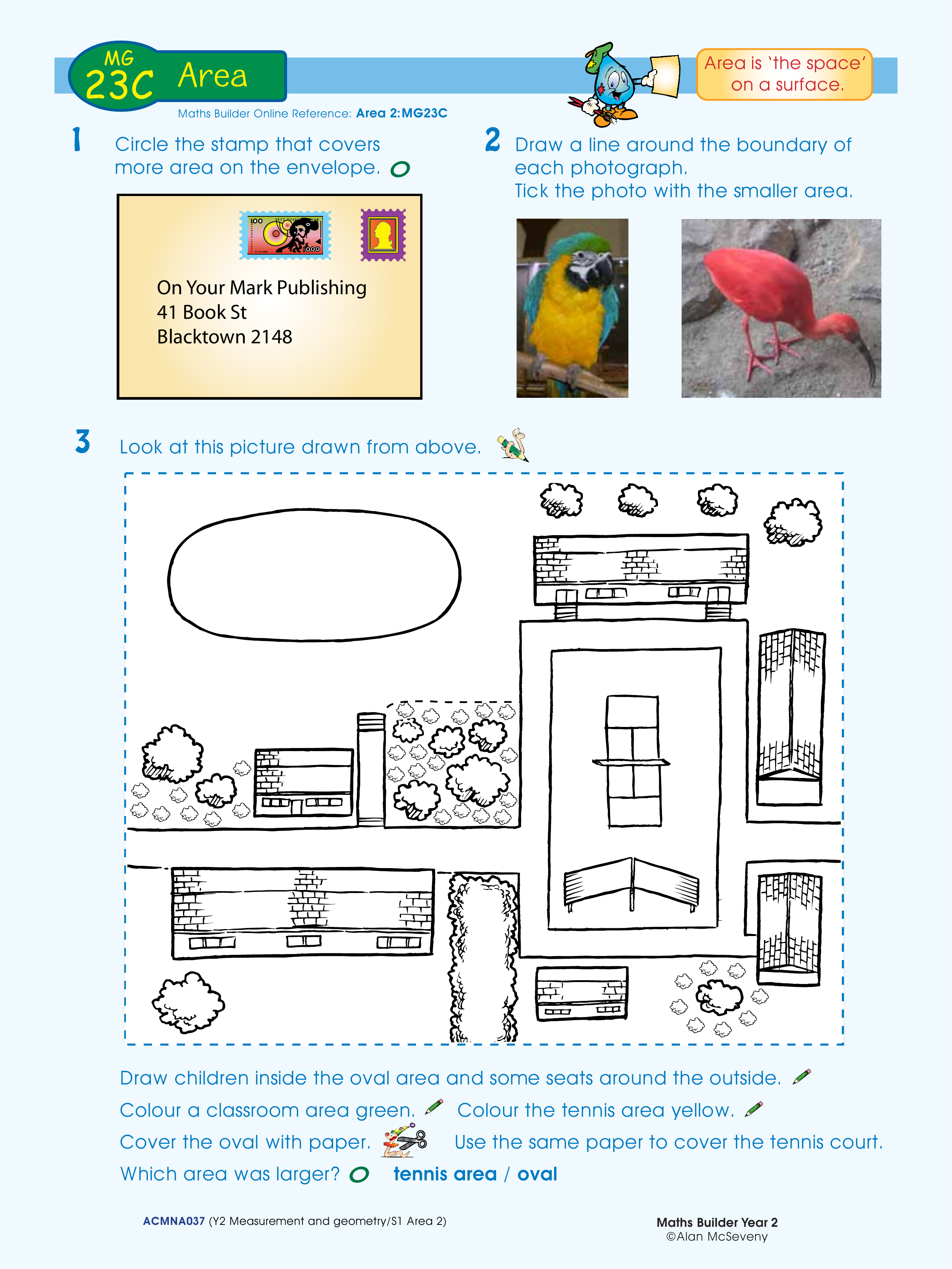 Area — worksheet preview