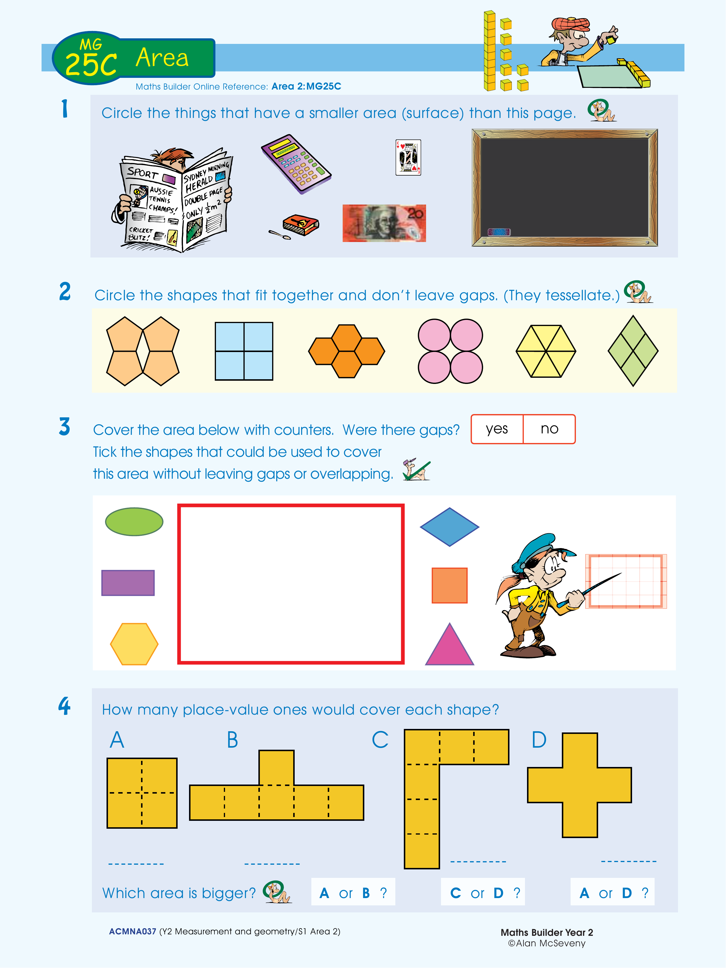 Area — worksheet preview