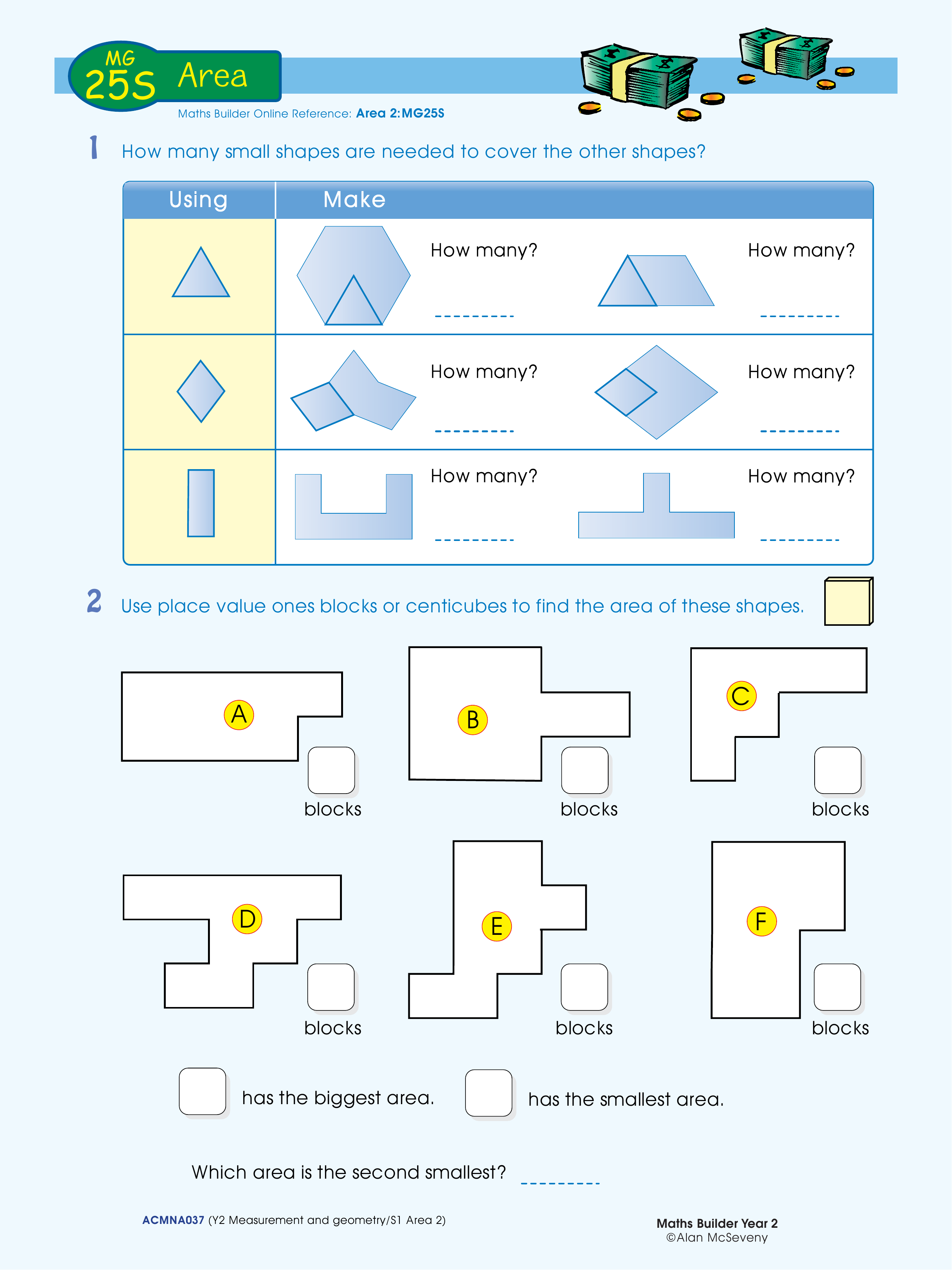 Area — worksheet preview