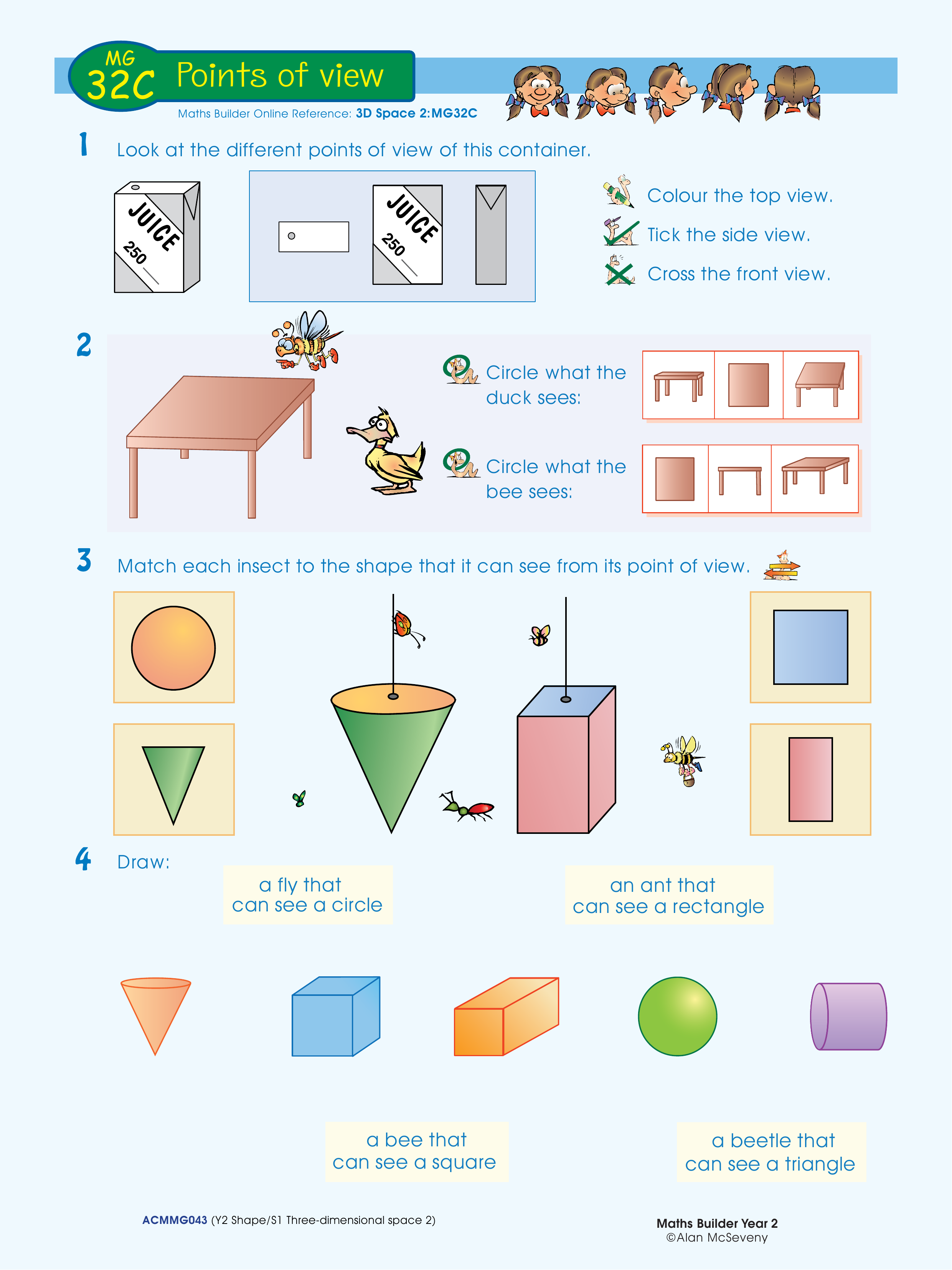 Points of view — worksheet preview