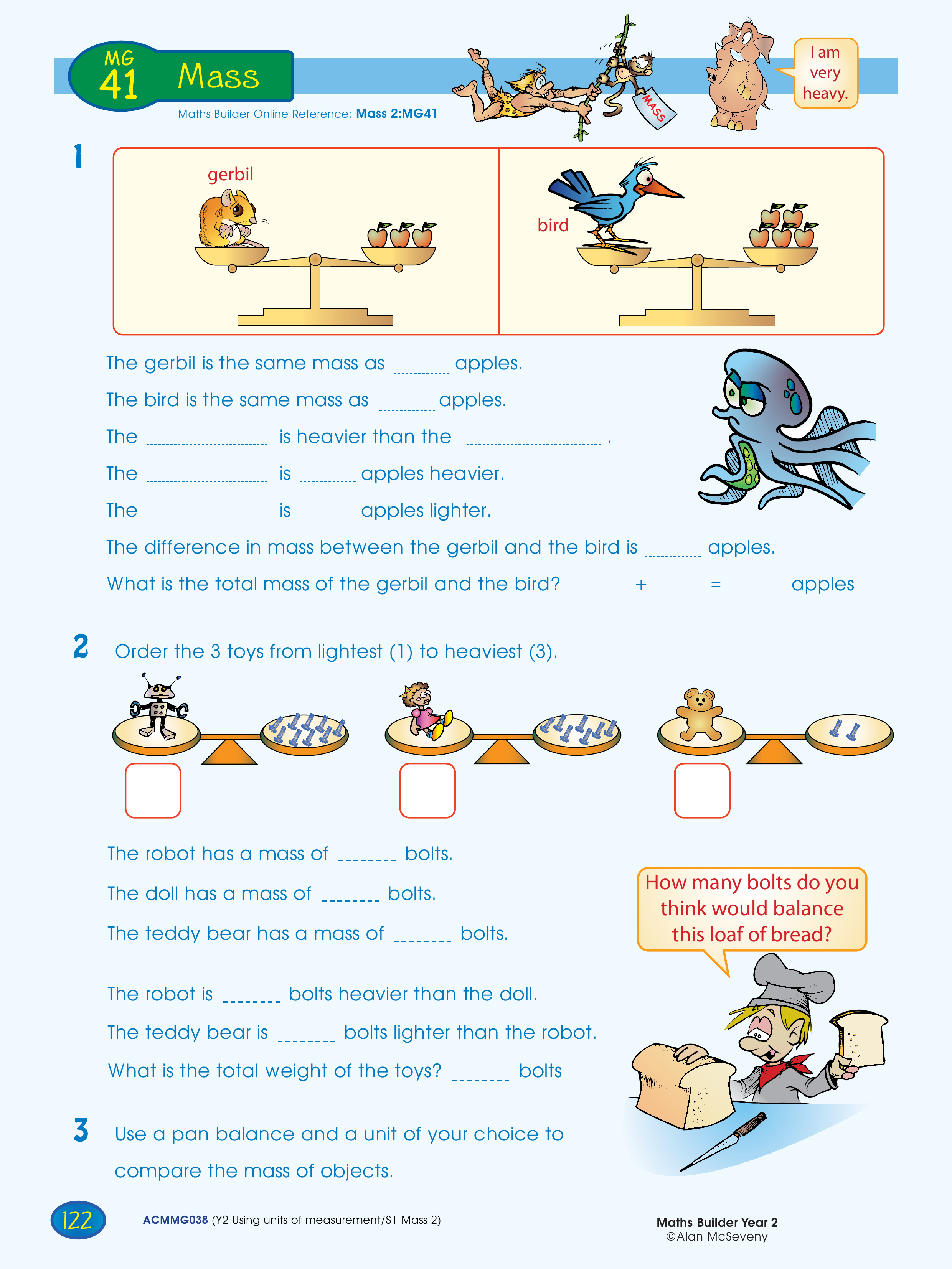 Mass — worksheet preview