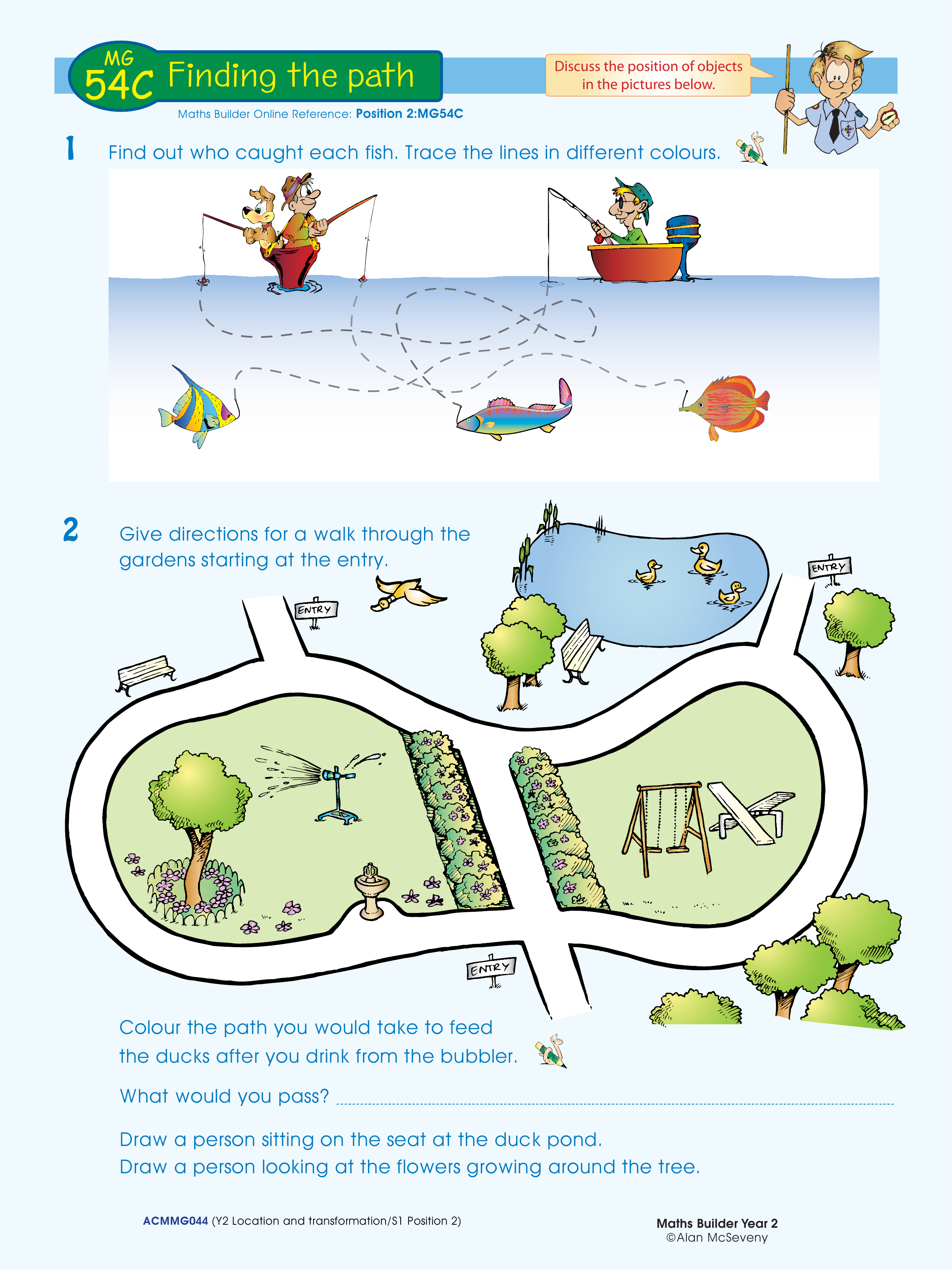 Finding the path — worksheet preview