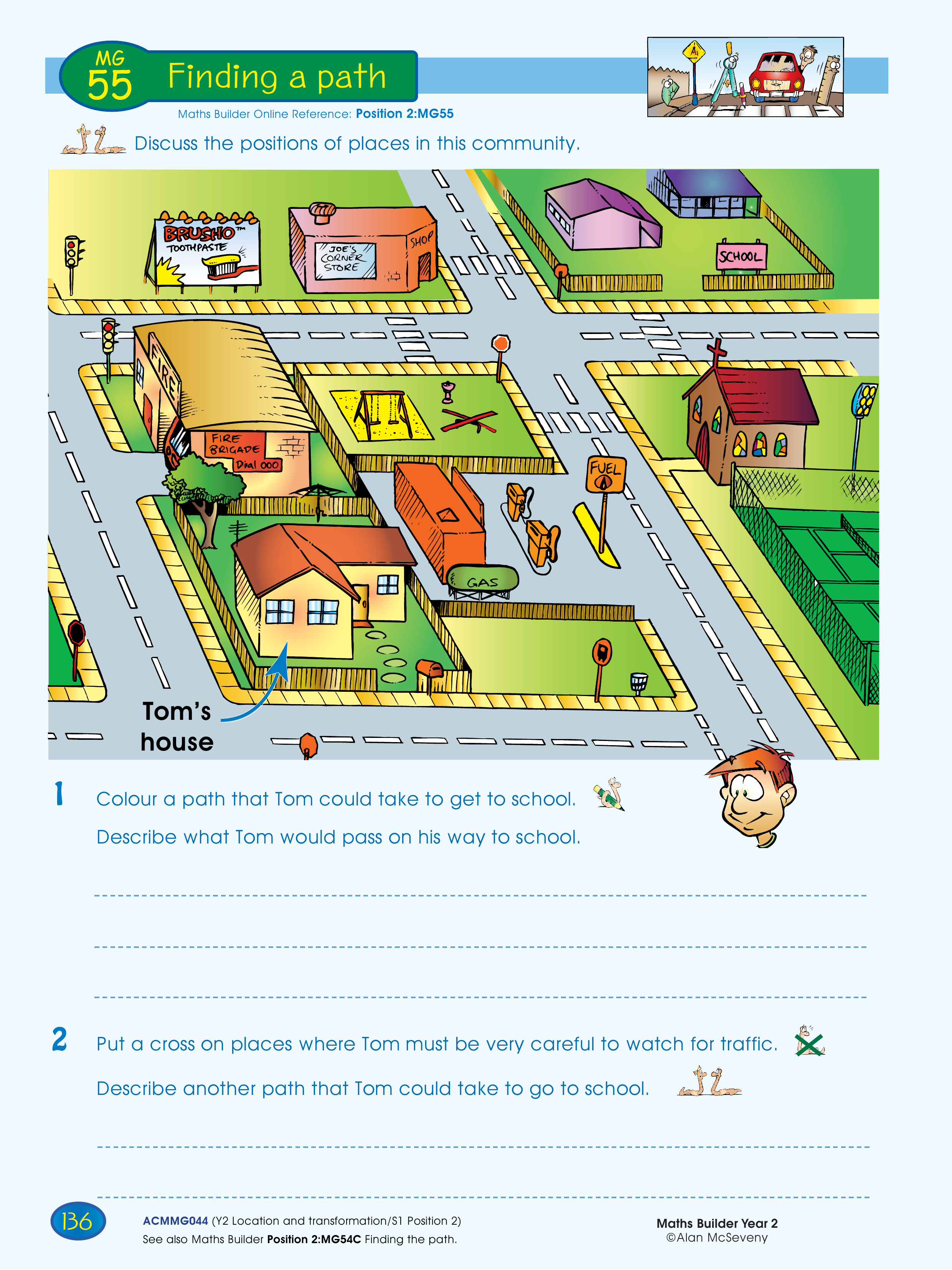 Finding a path — worksheet preview
