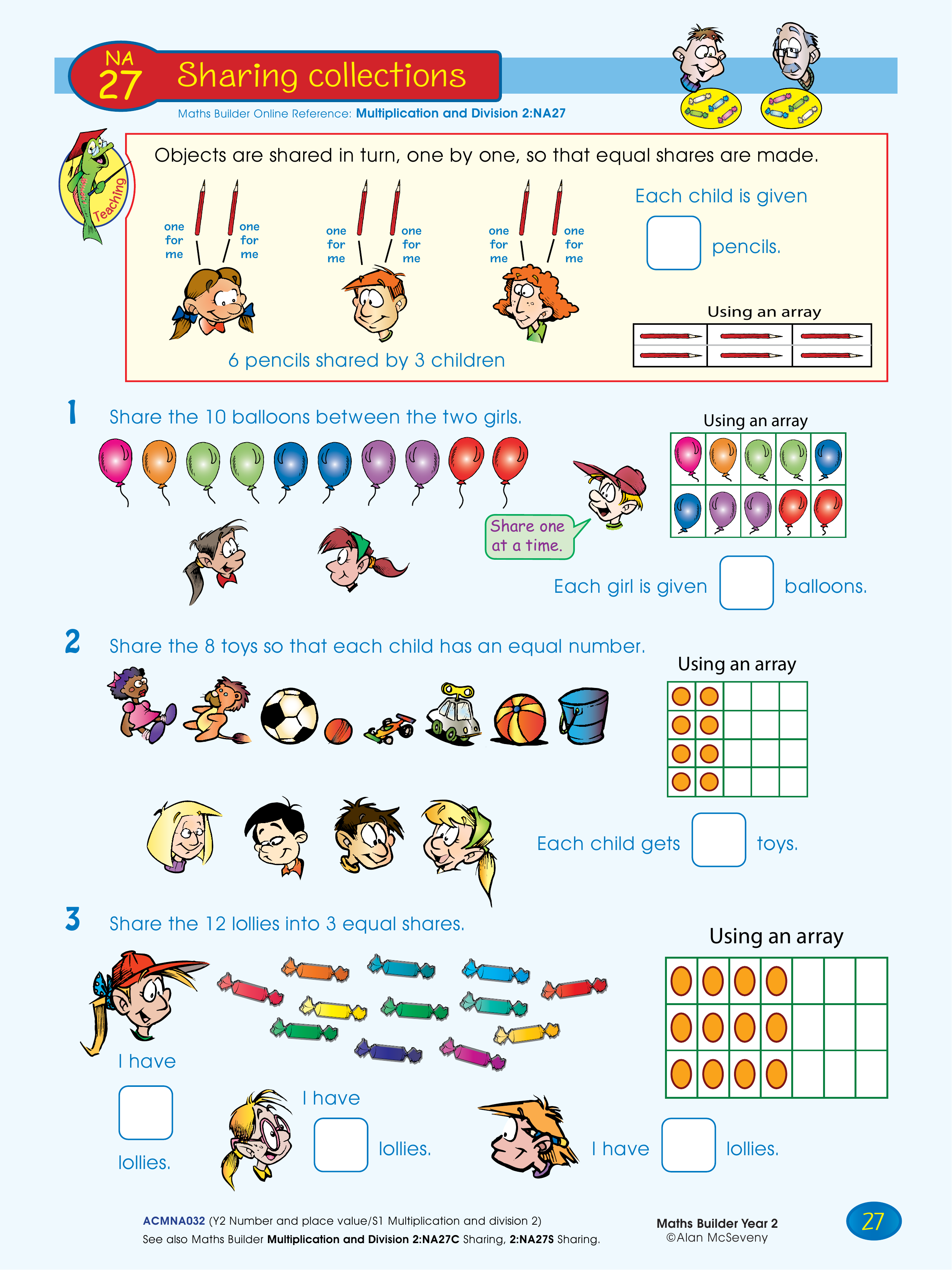 Sharing collections — worksheet preview