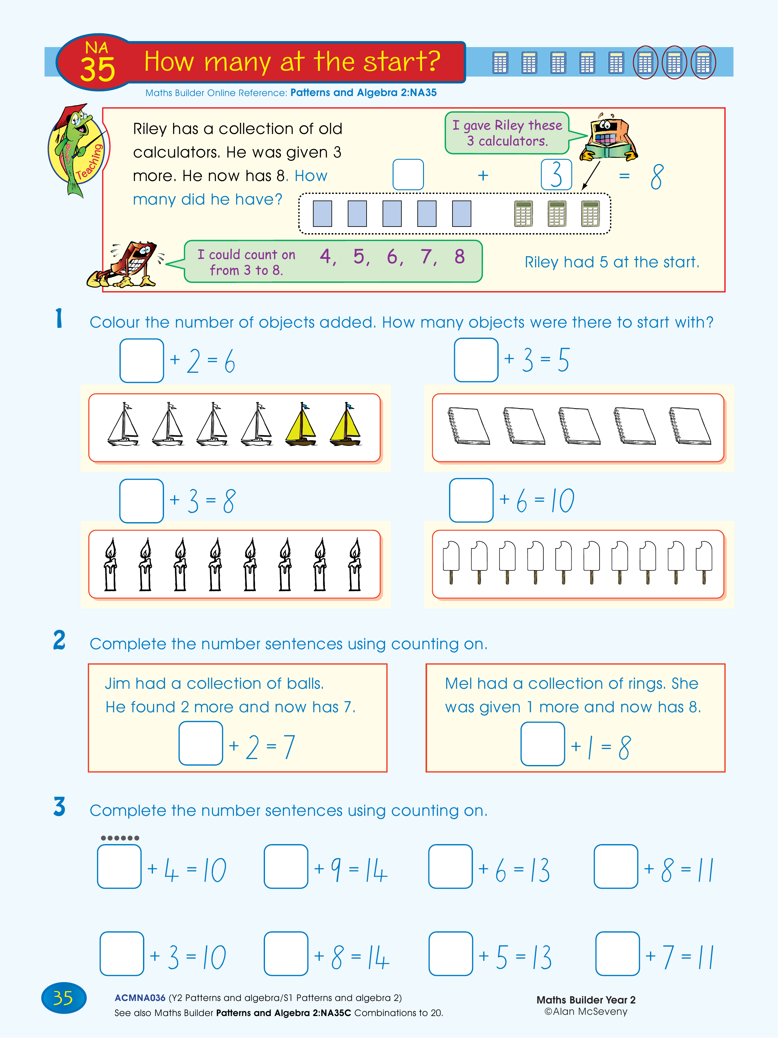 How many at the start? — worksheet preview