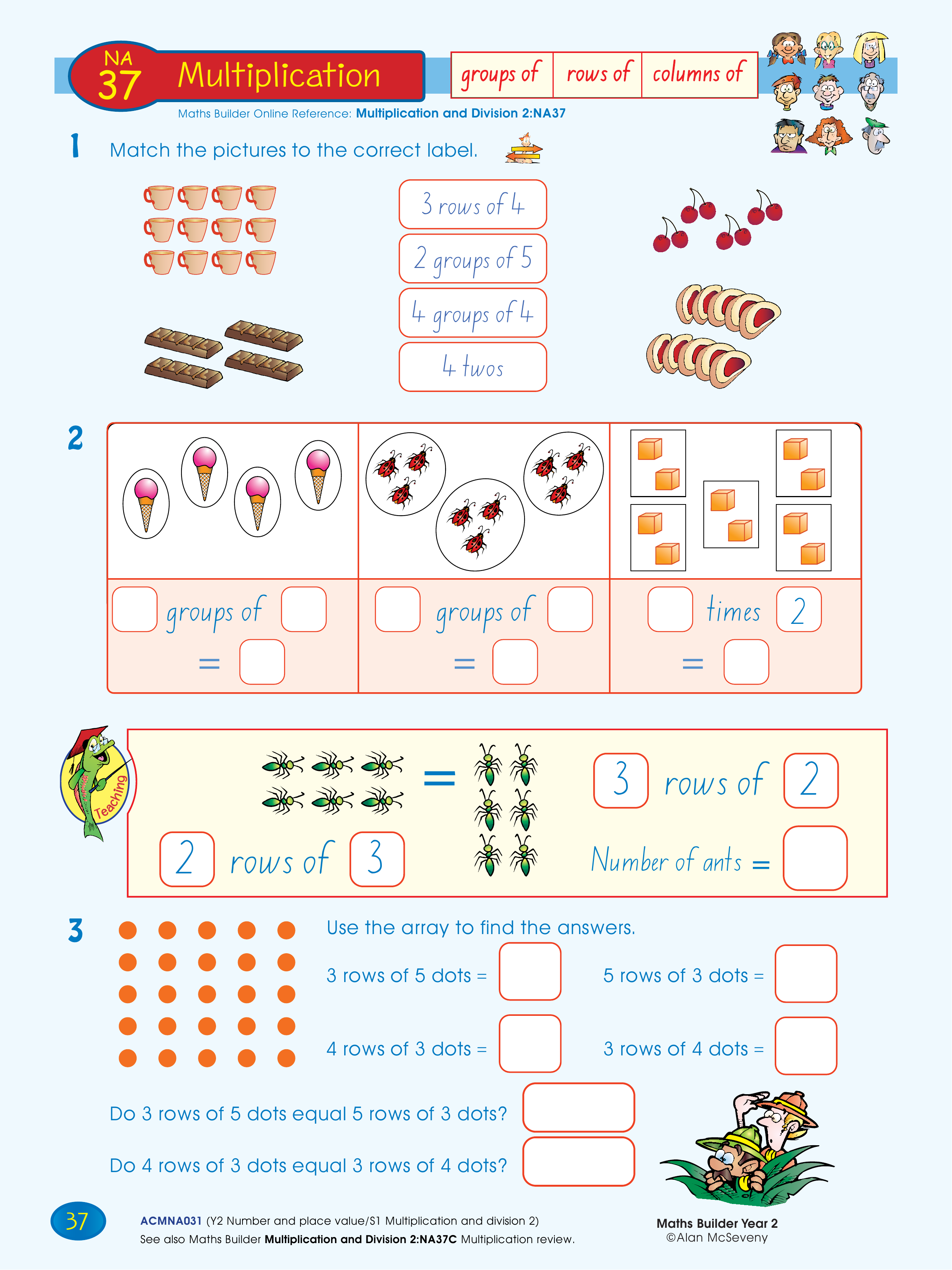 Multiplication — worksheet preview