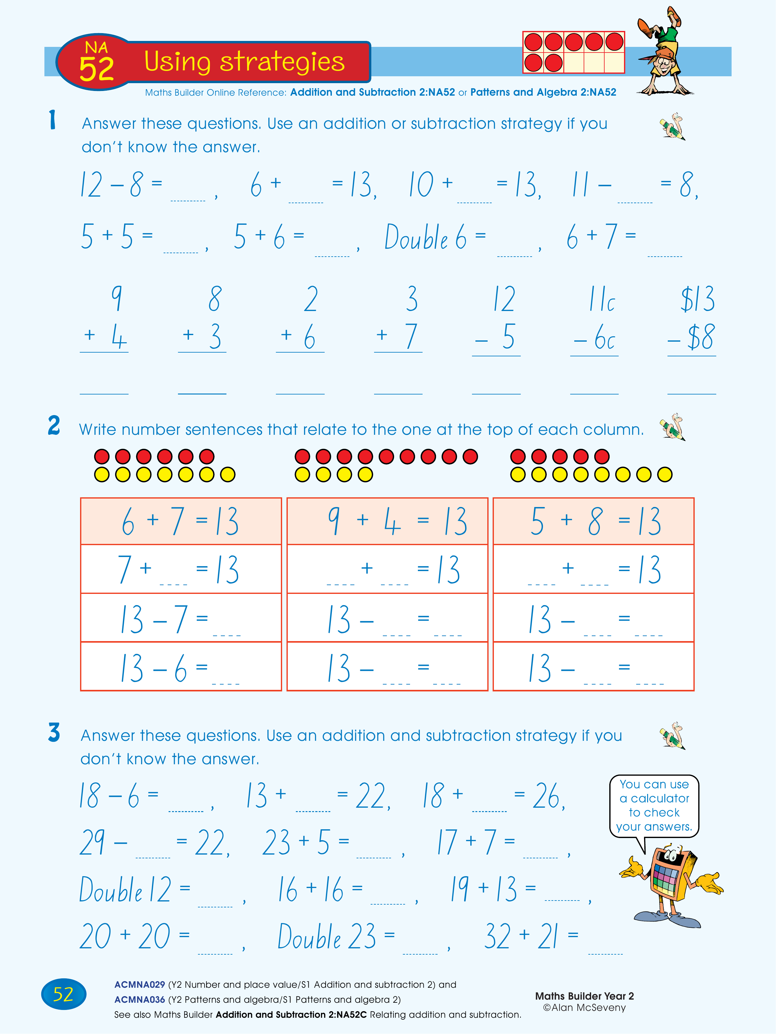 Using  strategies — worksheet preview