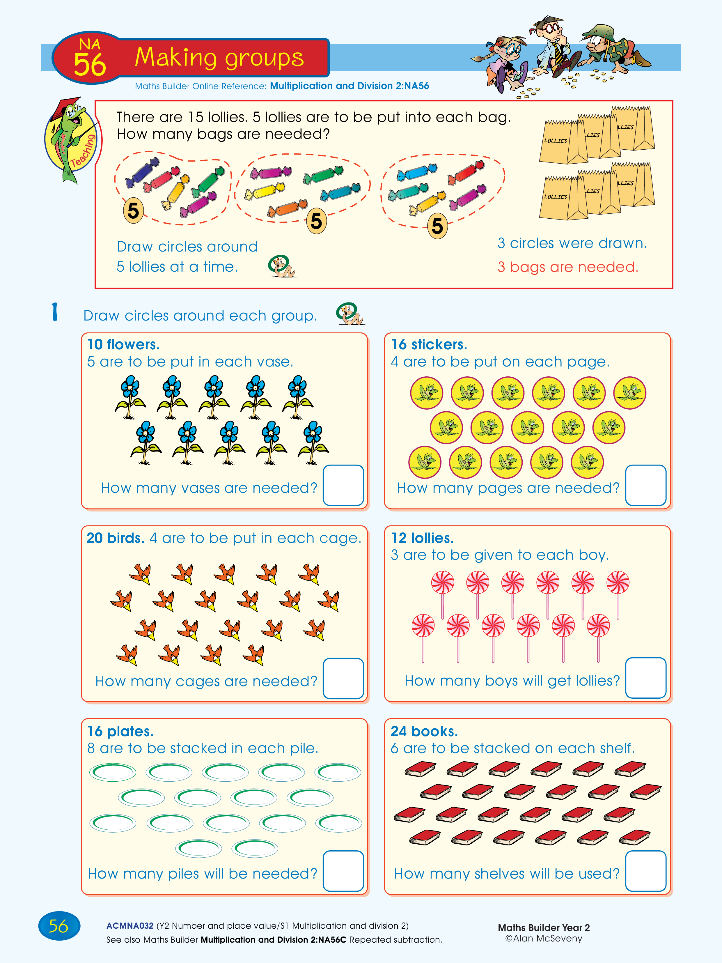 Making groups — worksheet preview