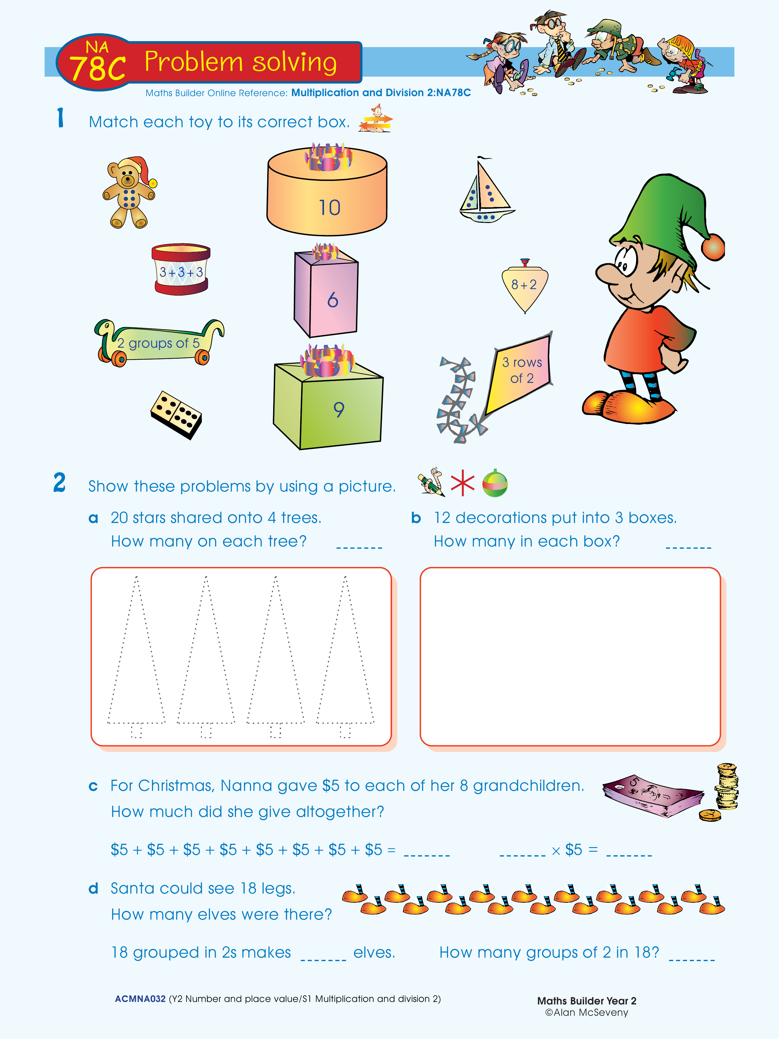 Problem solving — worksheet preview
