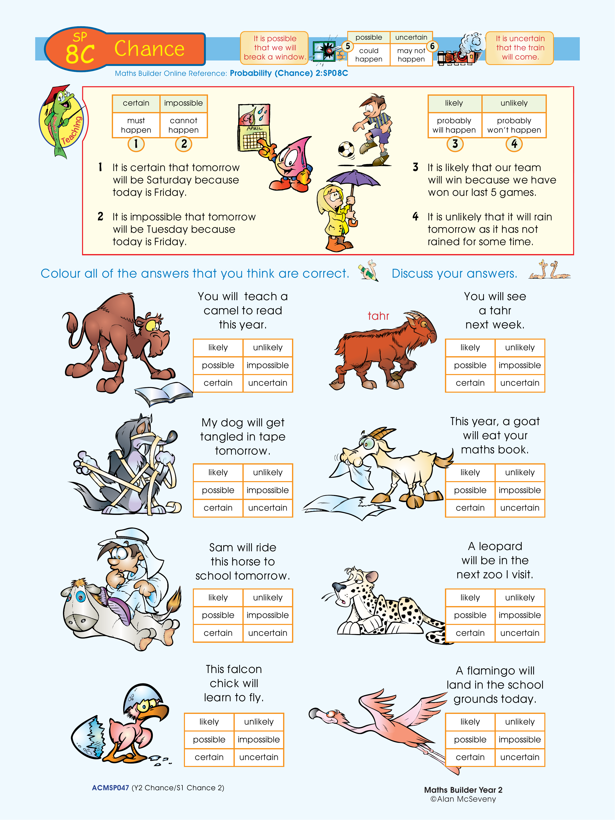 Chance — worksheet preview